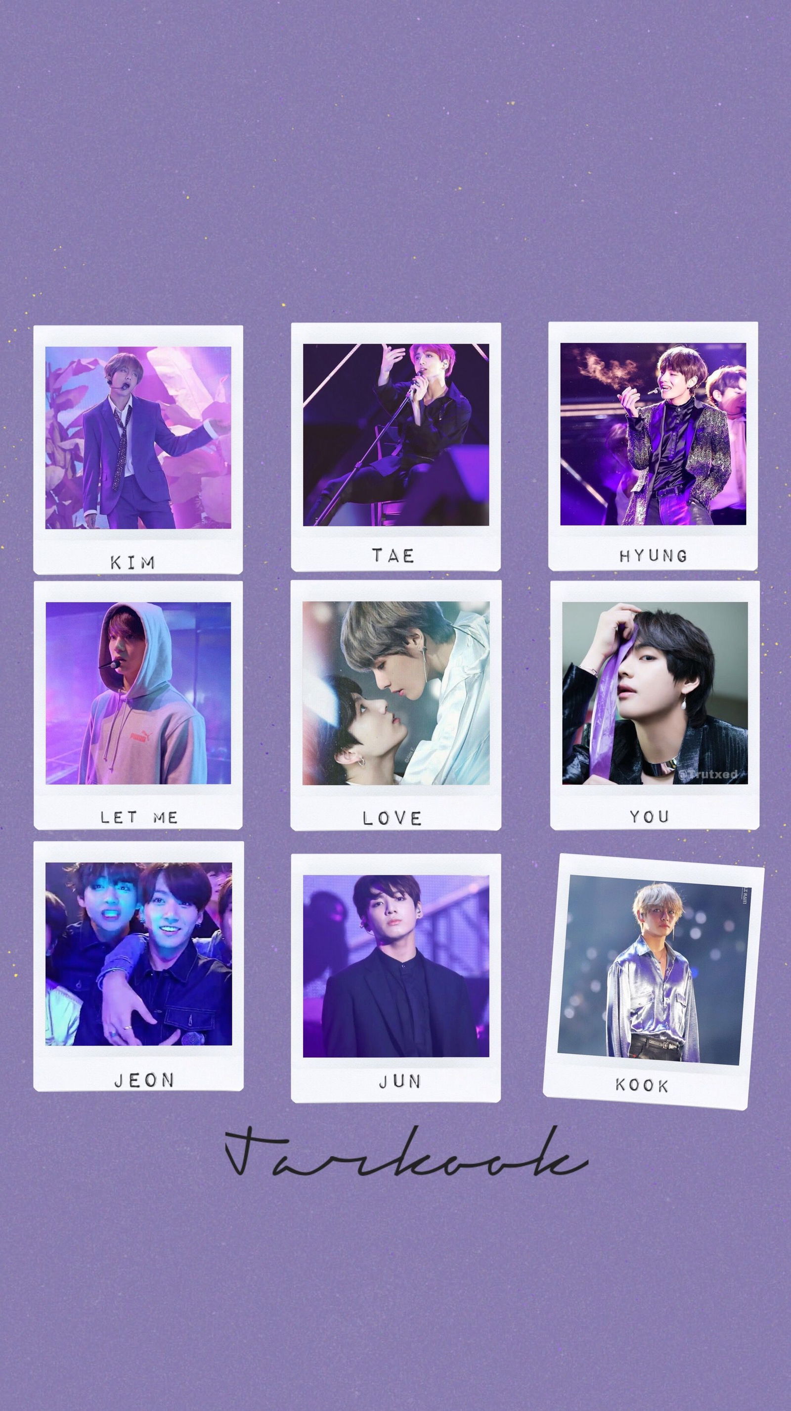 Download BTS Photoshoot Purple Aesthetic Wallpaper