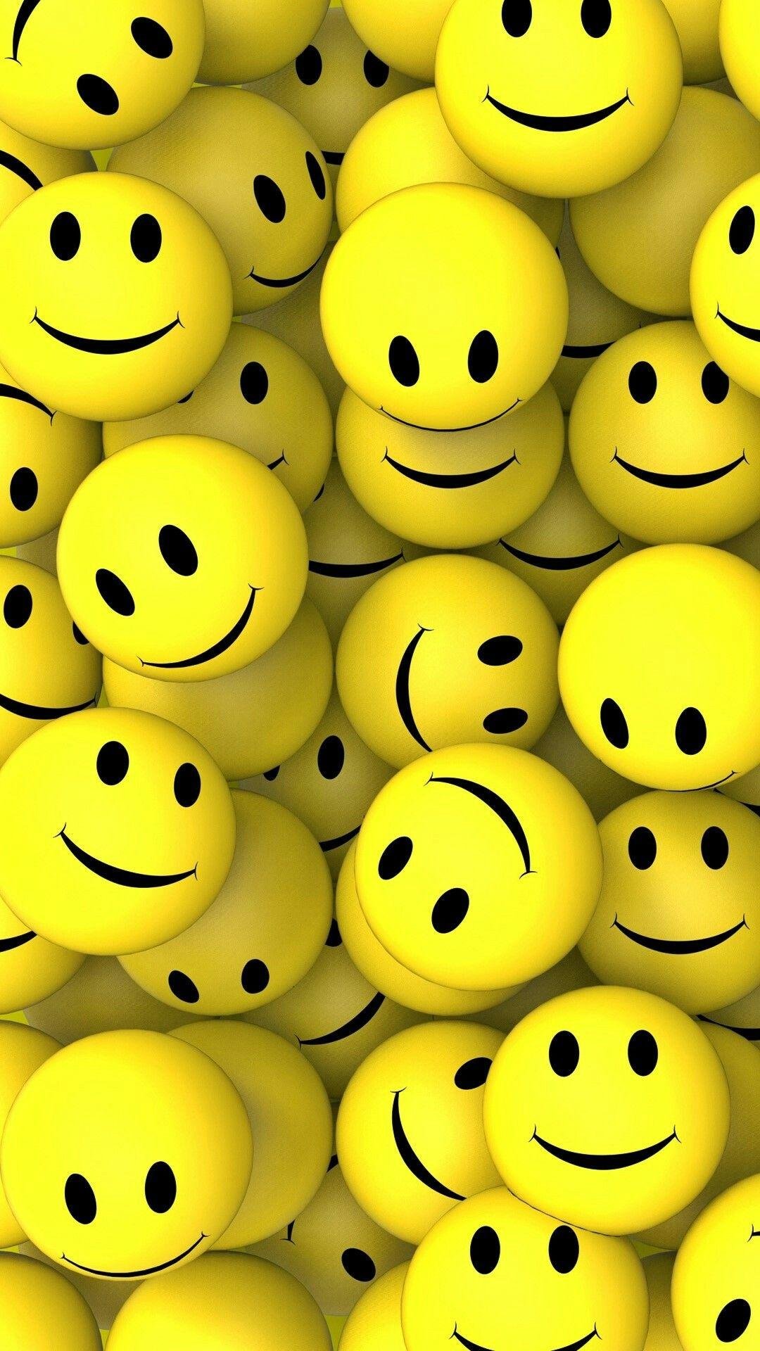 Download Smiley Face Classic Yellow Wallpaper  Wallpaperscom