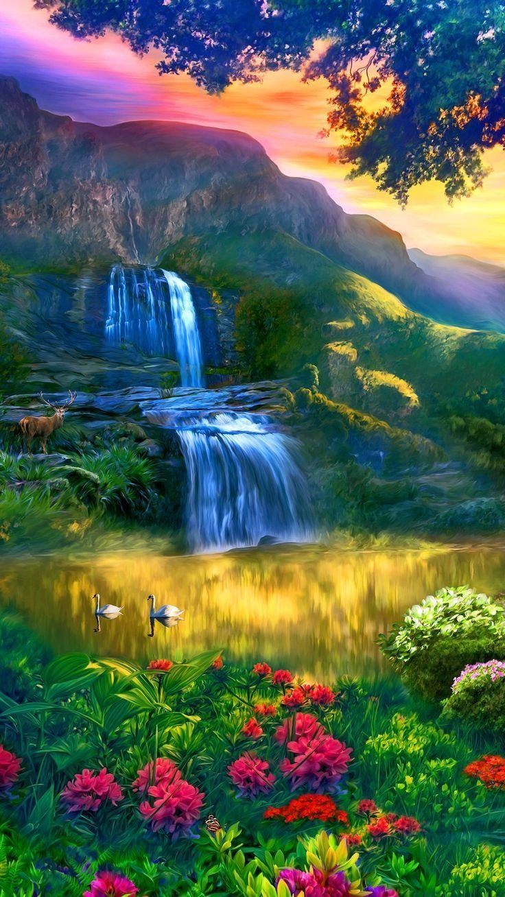 Beautiful Nature - Waterfall Wallpaper Download | MobCup