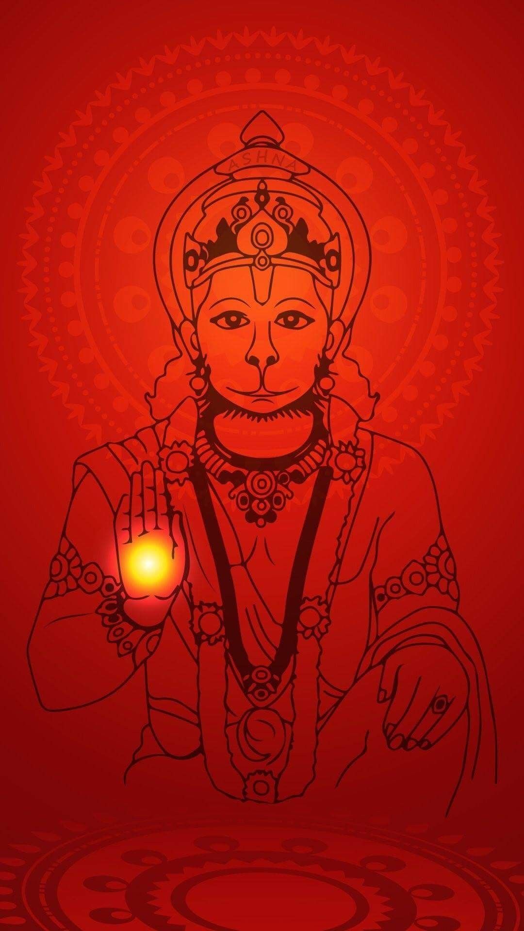 Lord Hanuman Ji Line Art Wallpapers Download | MobCup