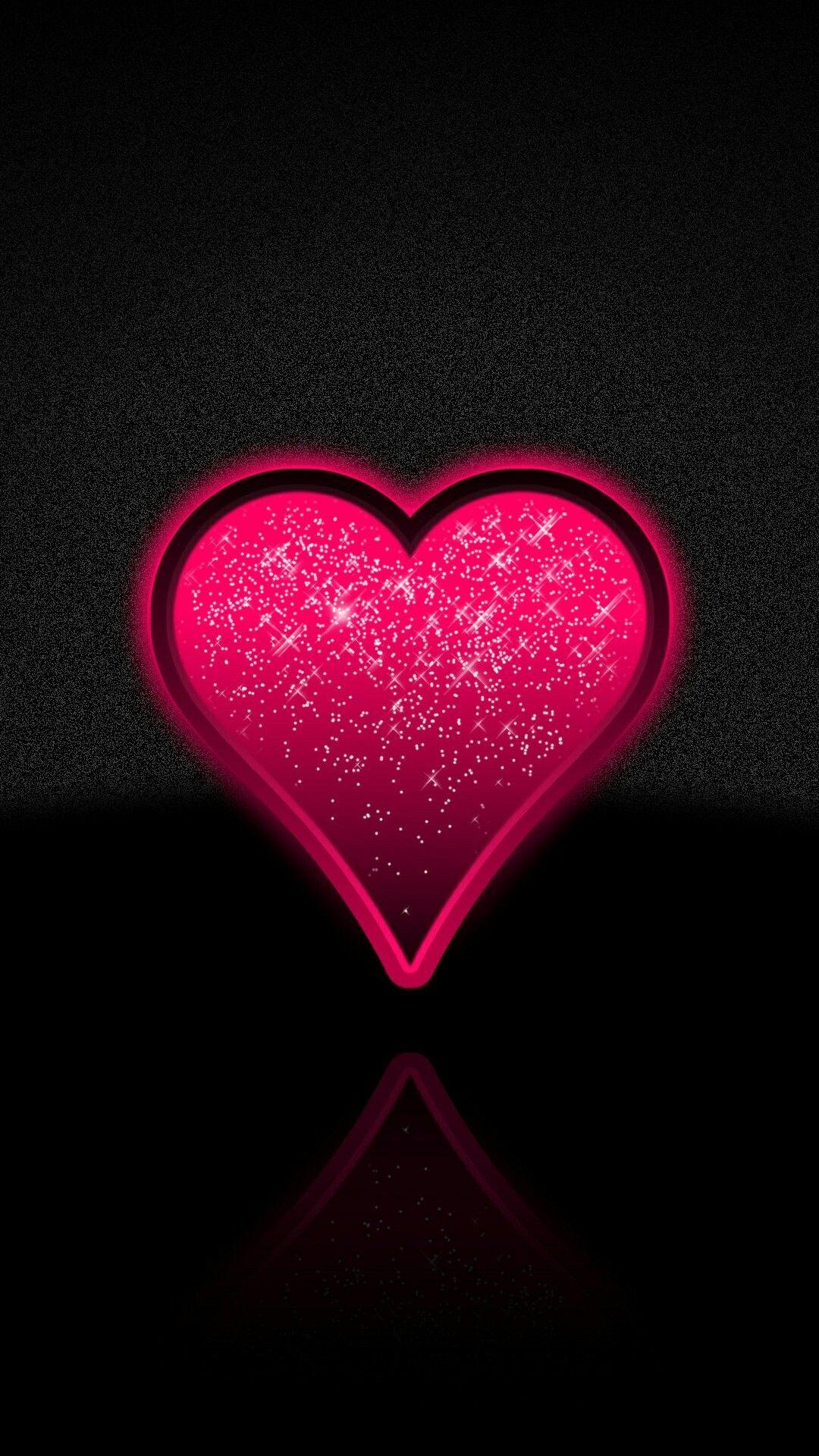 Hearts Glitter  Blue and Pink Heart HD phone wallpaper  Pxfuel