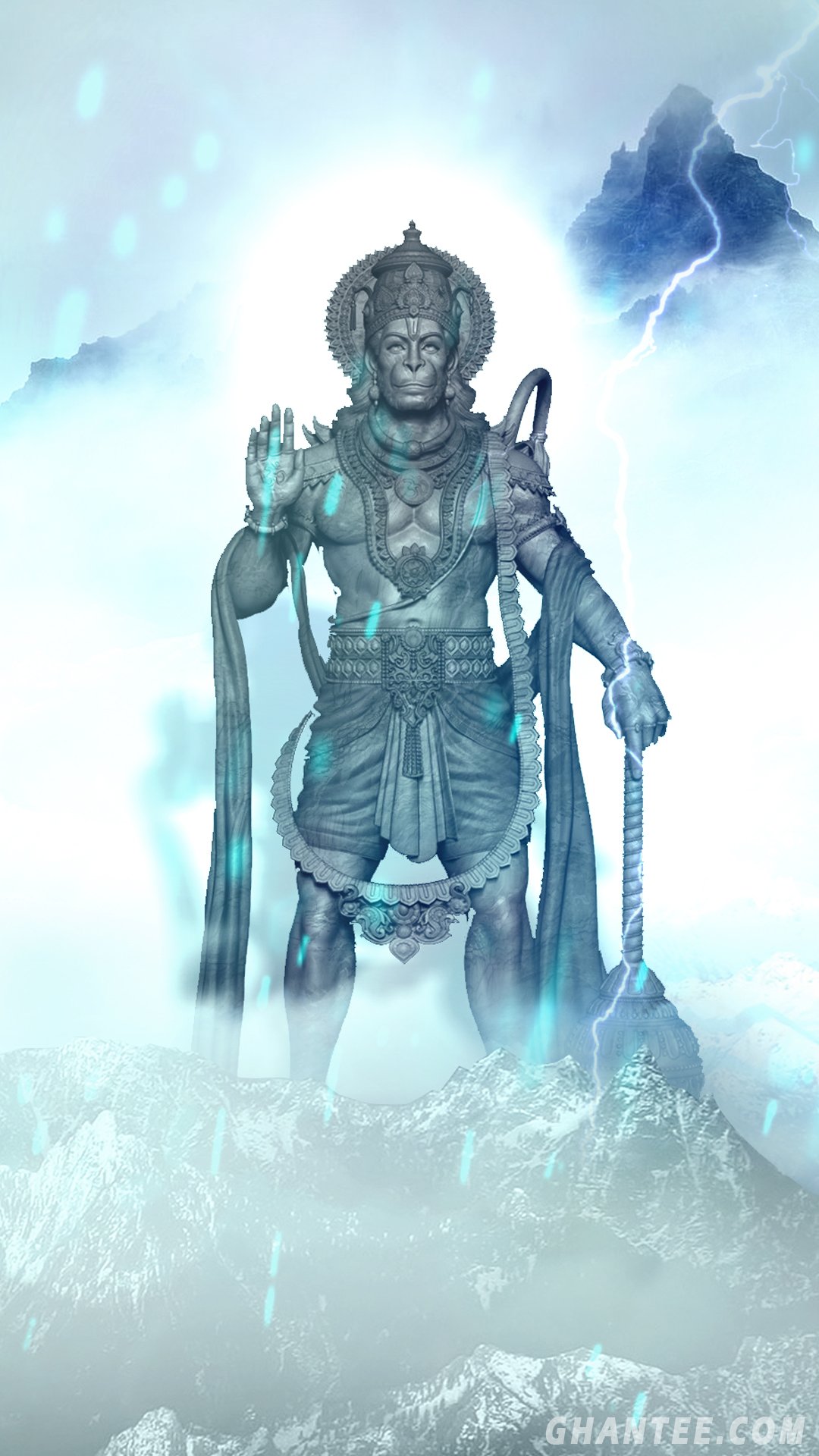 Lord Hanuman - Smoky Effect