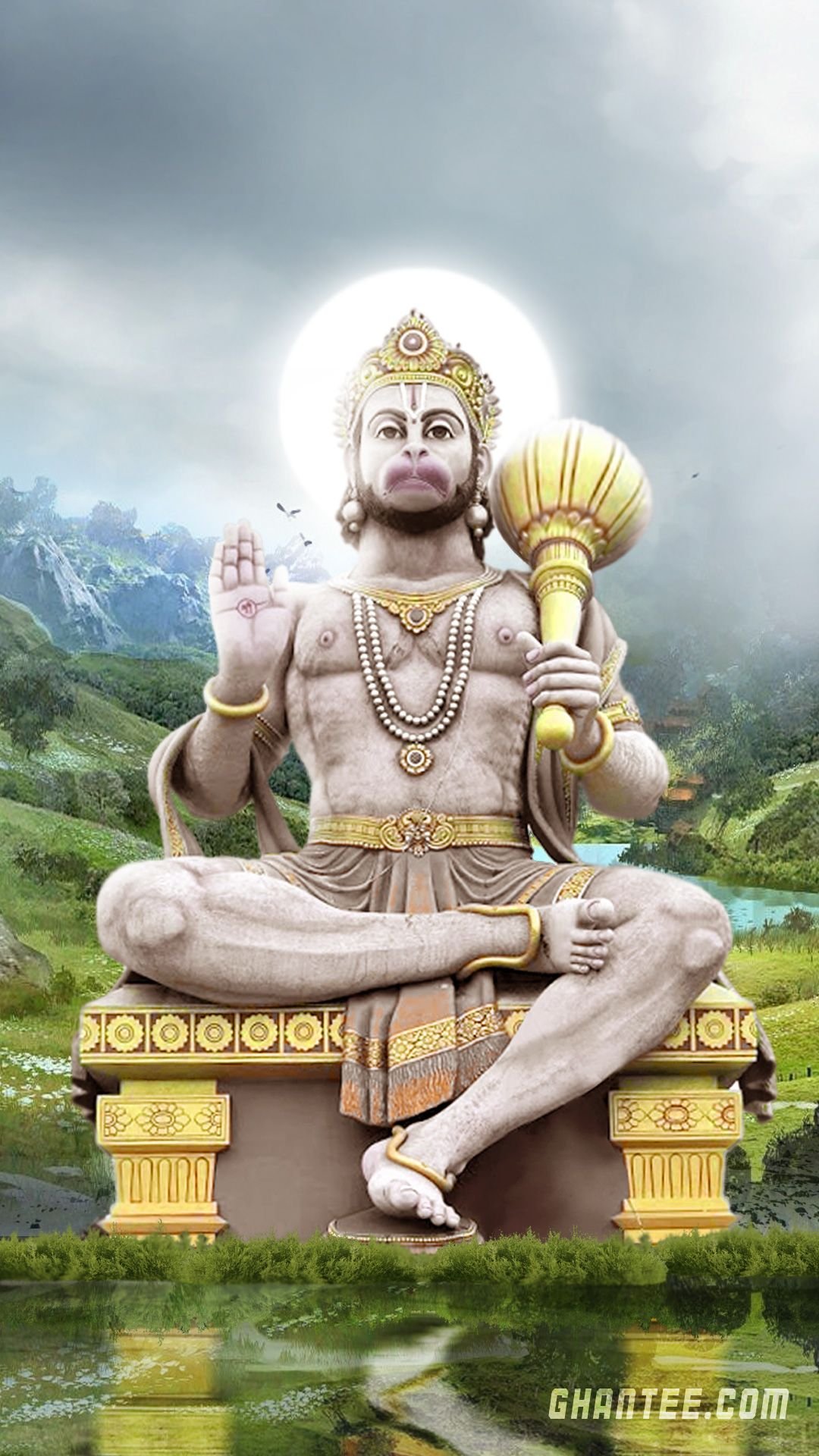 Hanuman Art Wallpapers  Top Free Hanuman Art Backgrounds  WallpaperAccess
