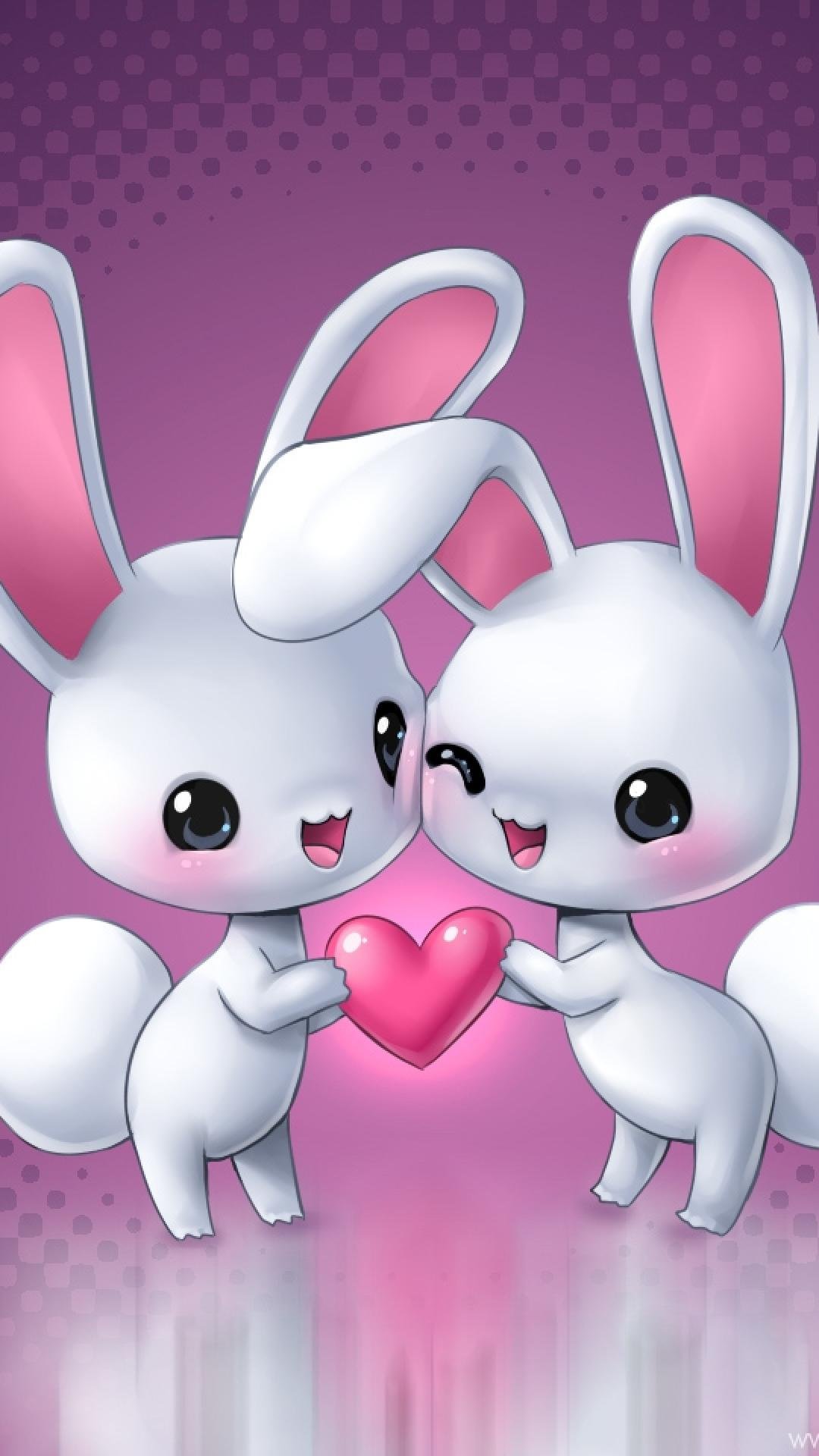 Premium Photo | Rabbit couple with heart shape light background valentines  day concept generative ai
