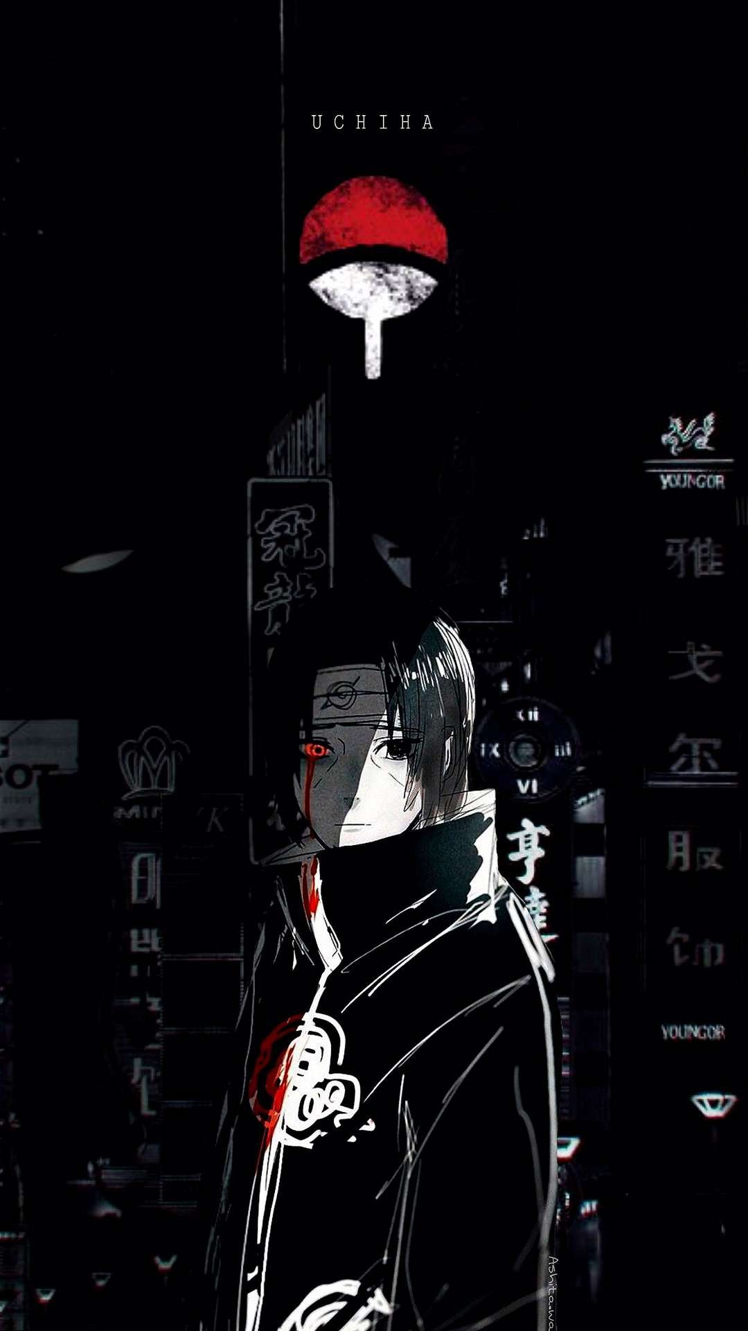 HD wallpaper: naruto shippuuden anime, black background, studio shot, copy  space | Wallpaper Flare