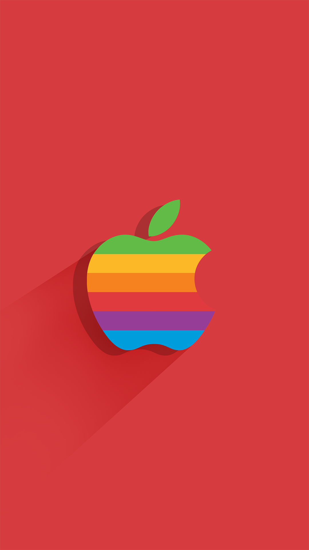 Colorful gradient Apple logo wallpapers for iPhone