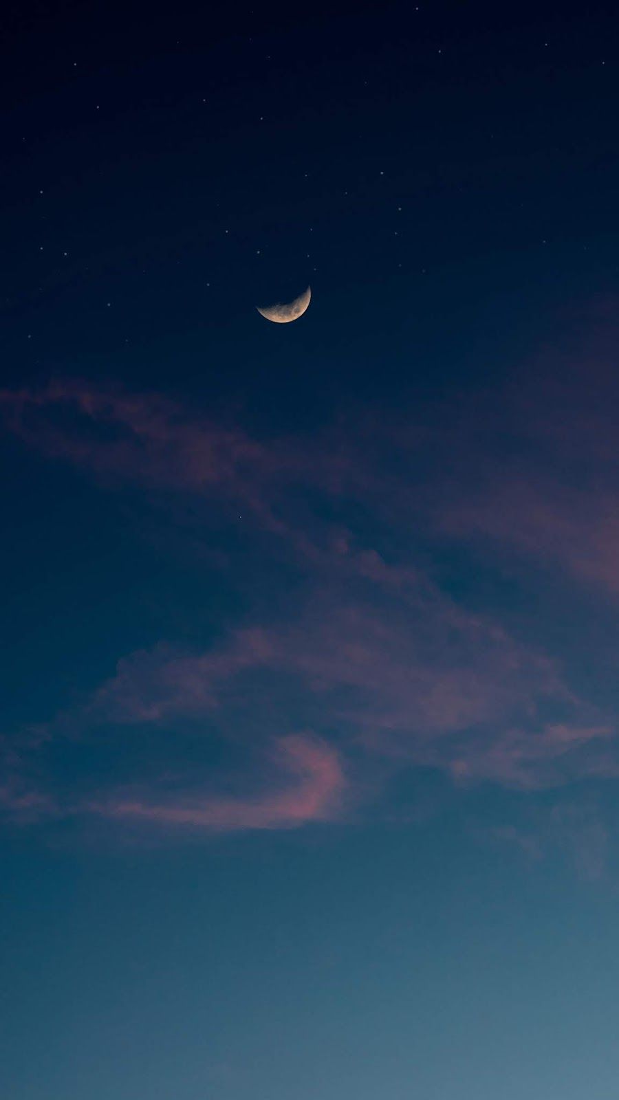 Moon clouds night