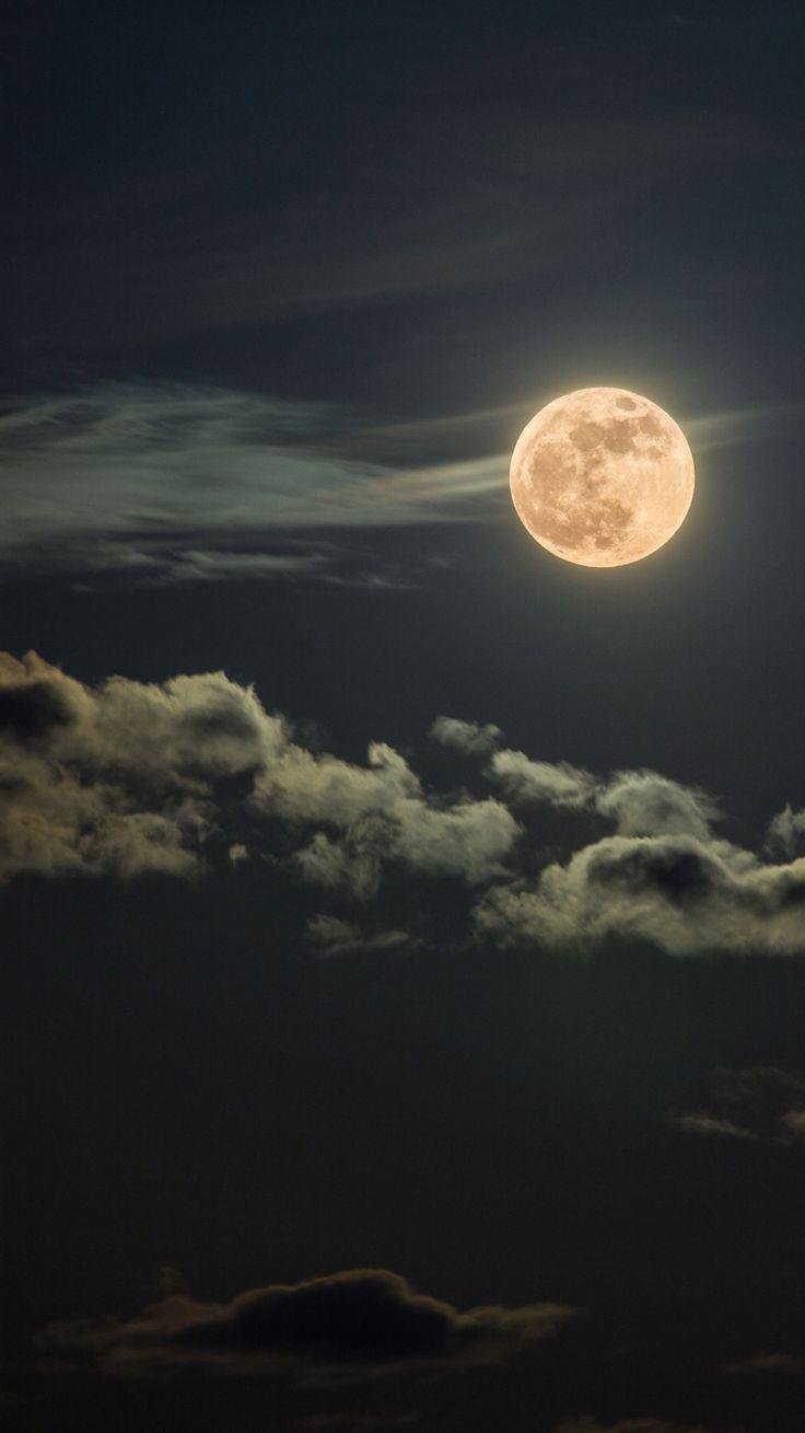 Night sky with full moon Wallpapers Download | MobCup