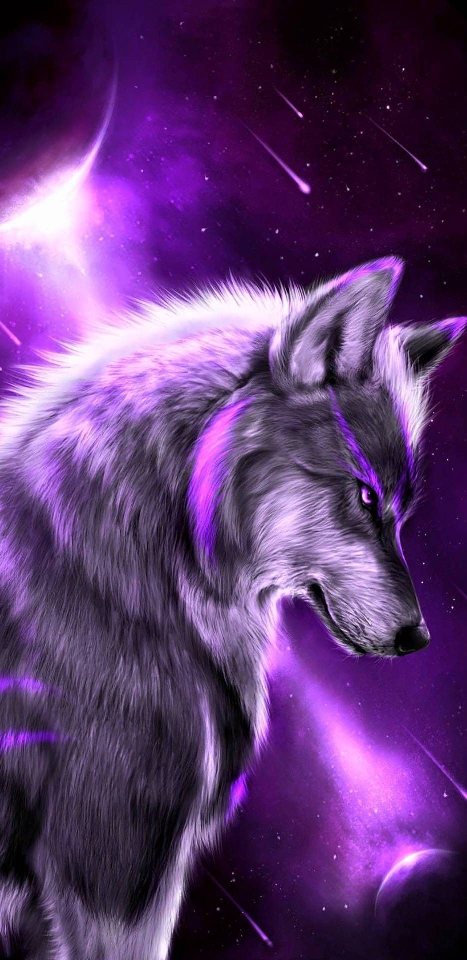 Galaxy cute wolf Wallpapers Download | MobCup