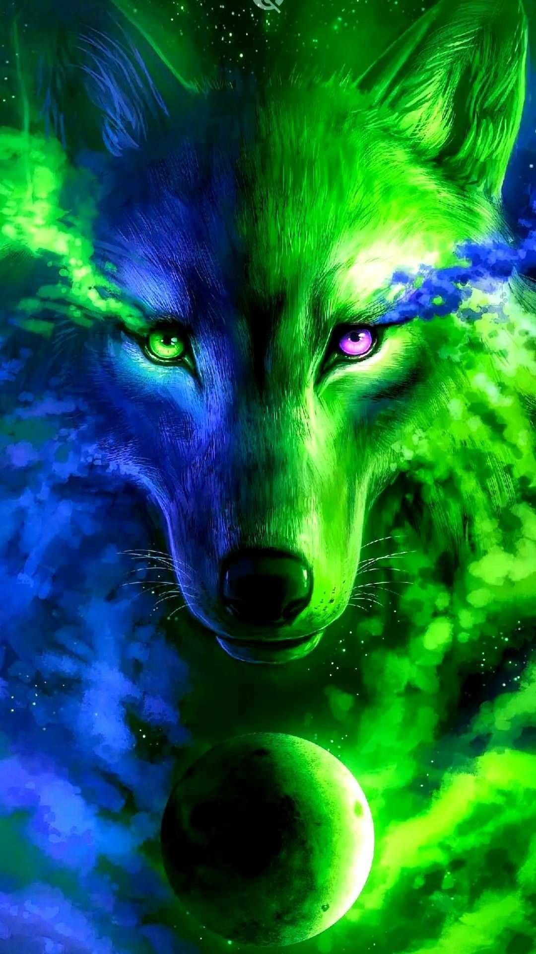 Anime Galaxy Wolf Wallpapers on WallpaperDog