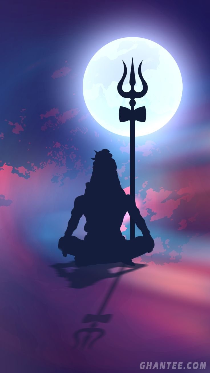 Lord Shiva Meditation Silhouette Wallpaper Download | MobCup