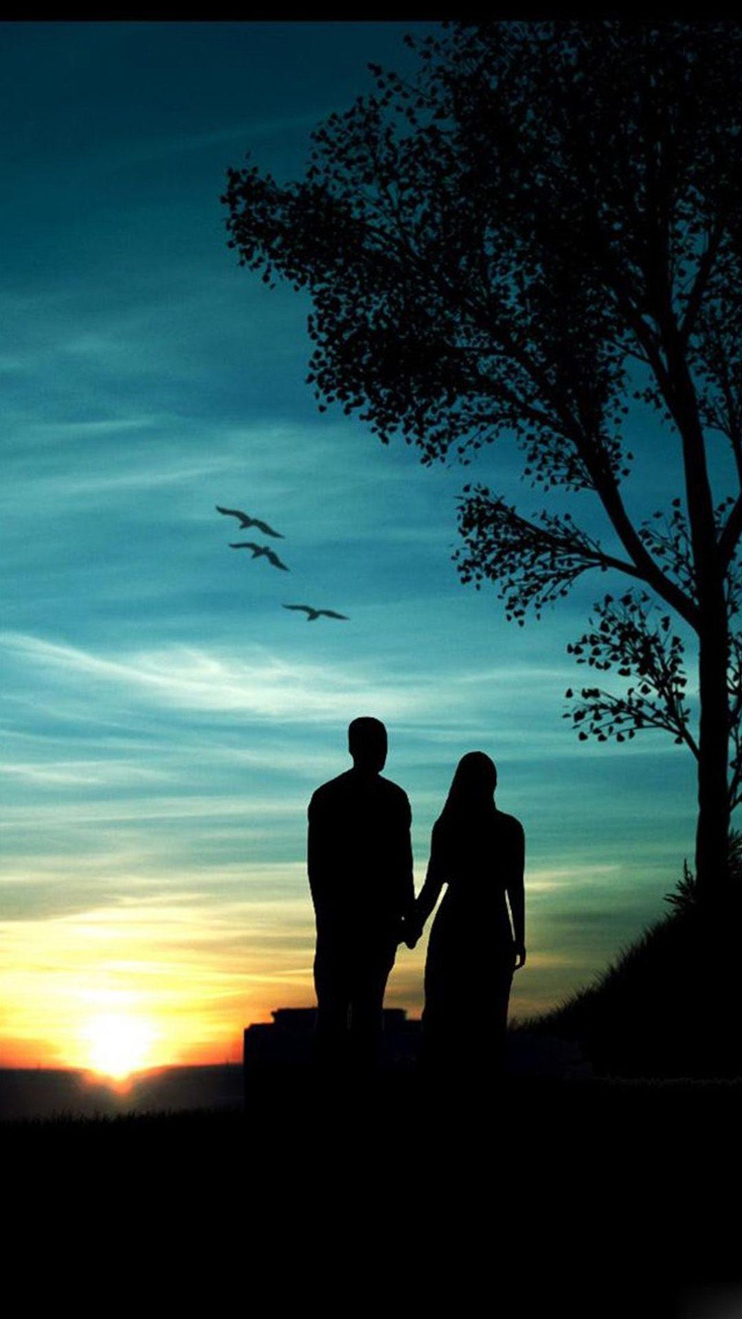 Aesthetic silhouette couple Wallpapers Download | MobCup