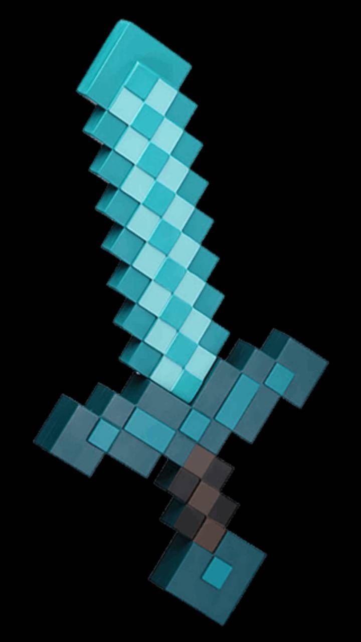 Minecraft Diamond Sword Wallpaper  Sketch Overflow