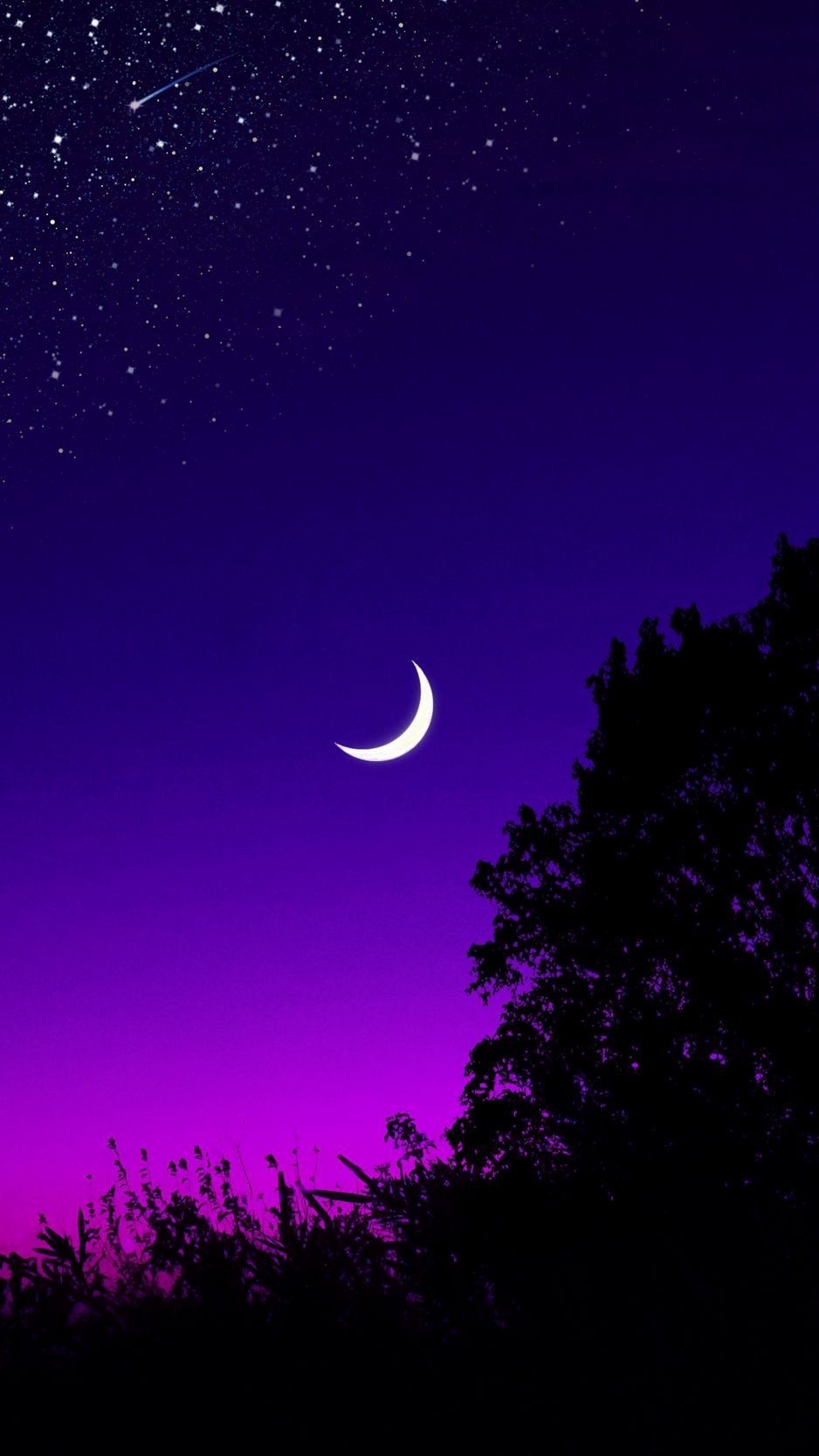 Tomorrow | Night sky wallpaper, Moon and stars wallpaper, Sky aesthetic