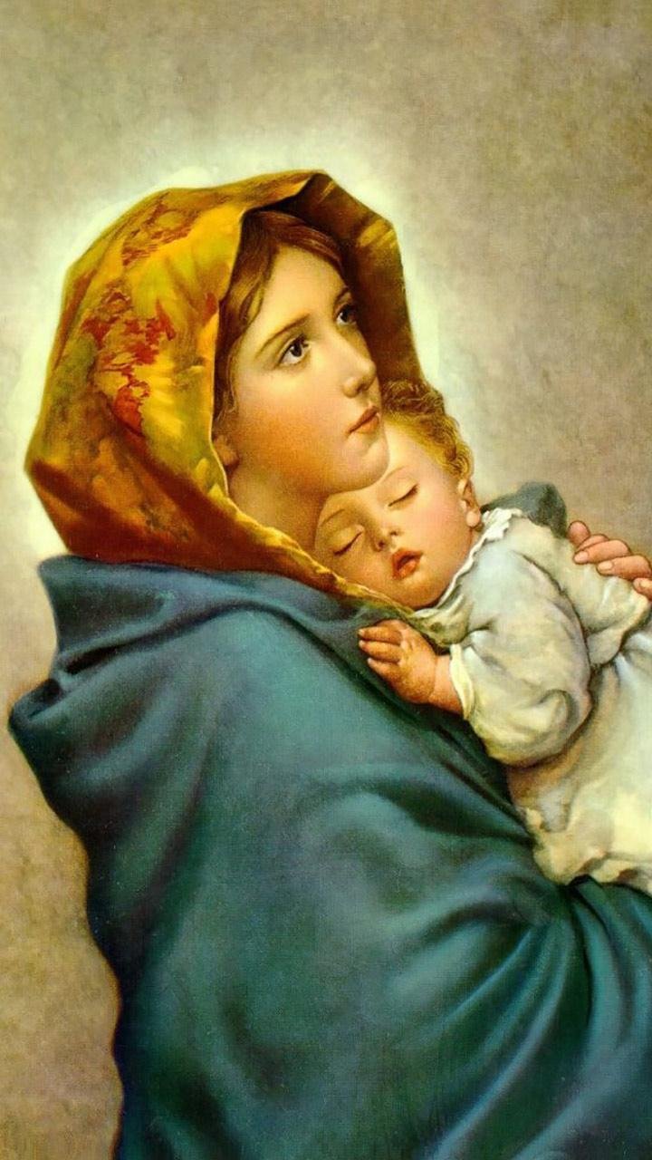 Mother Mary Wallpaper Download | MobCup