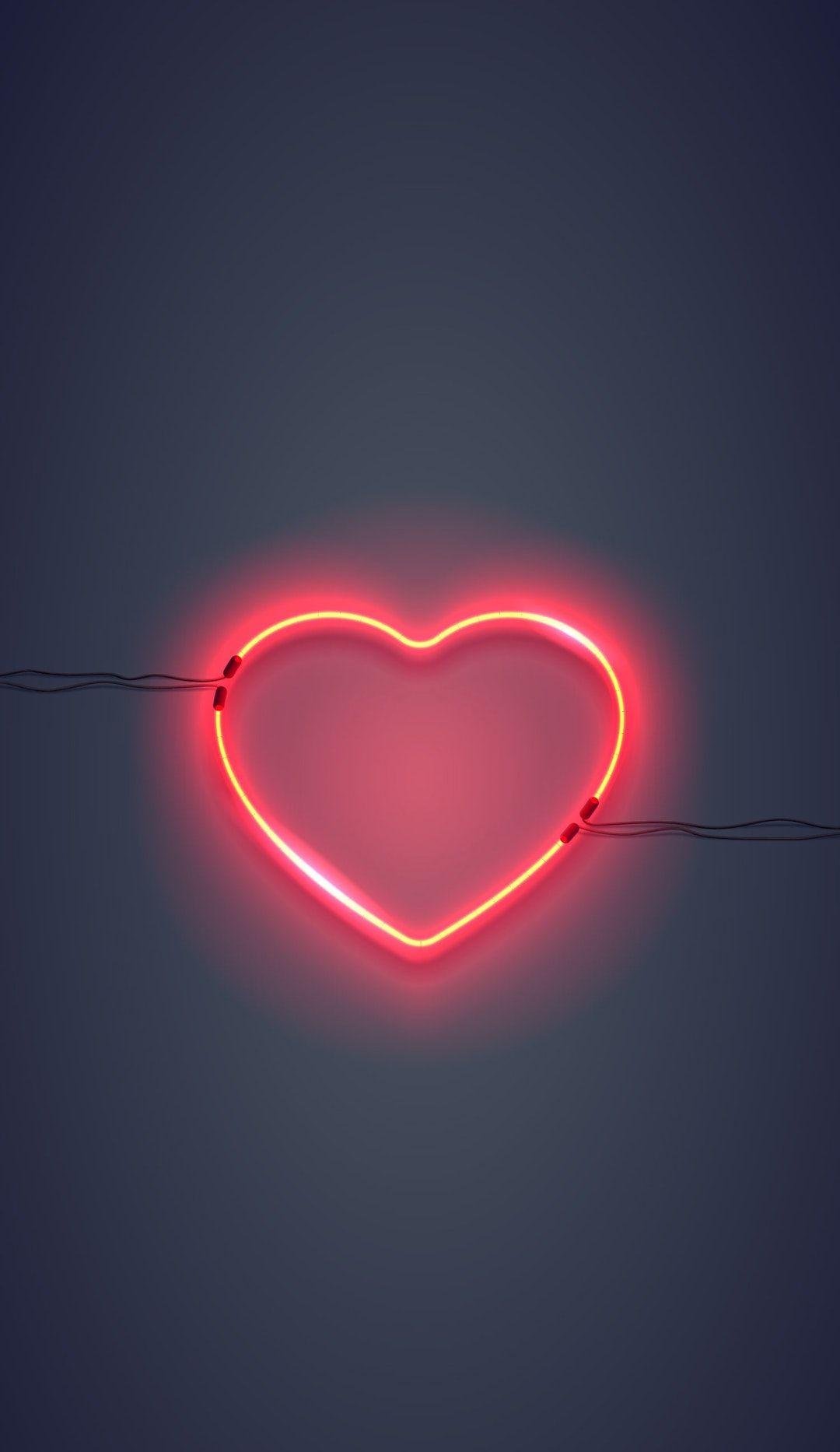 neon hearts wallpaper by a123k  Download on ZEDGE  4687