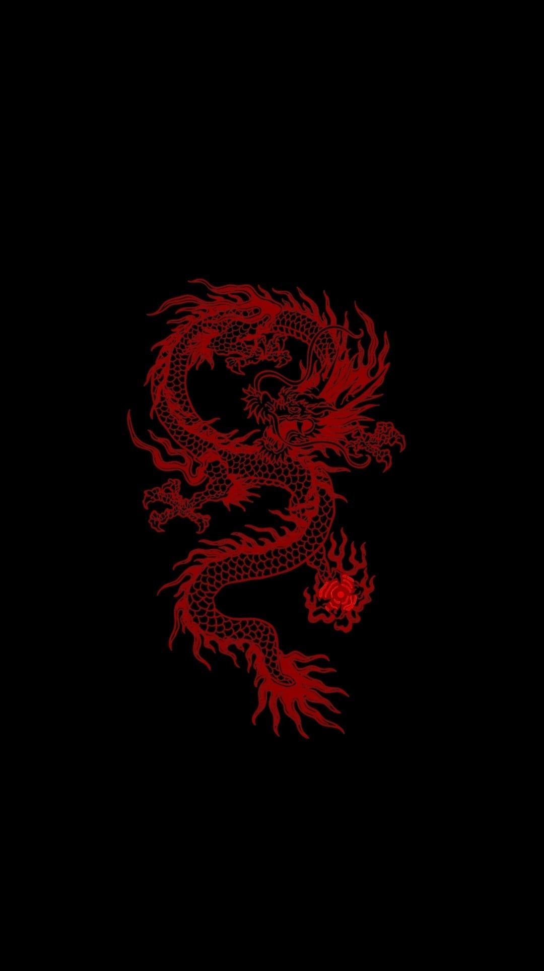 Cool and unique background red dragon for your desktop wallpaper