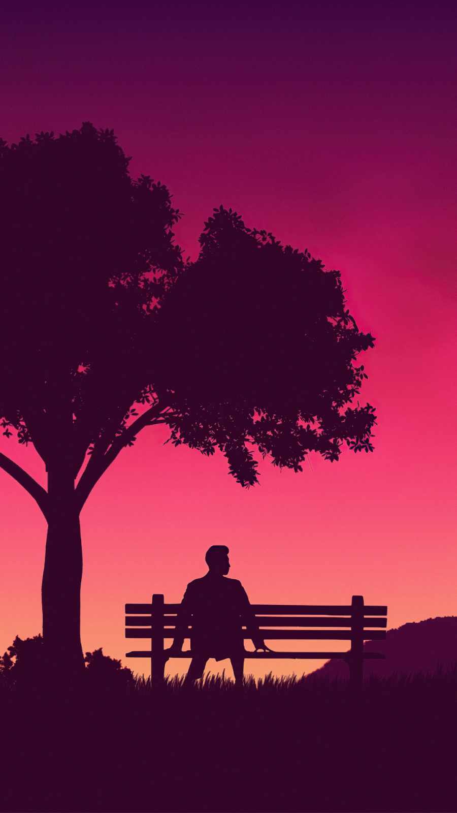 Alone boy sitting under tree Wallpapers Download | MobCup