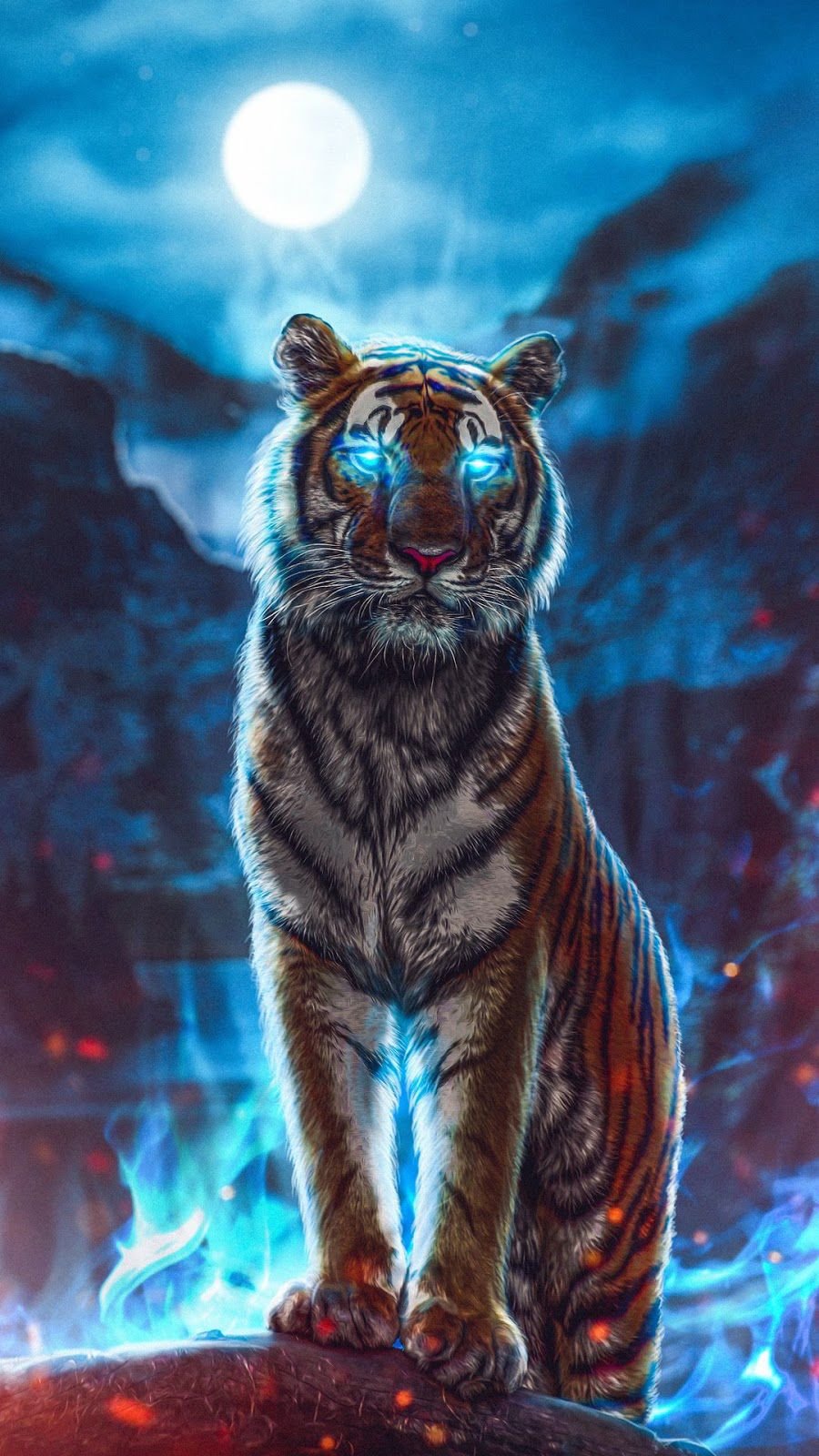 white tiger with blue eyes wallpapers