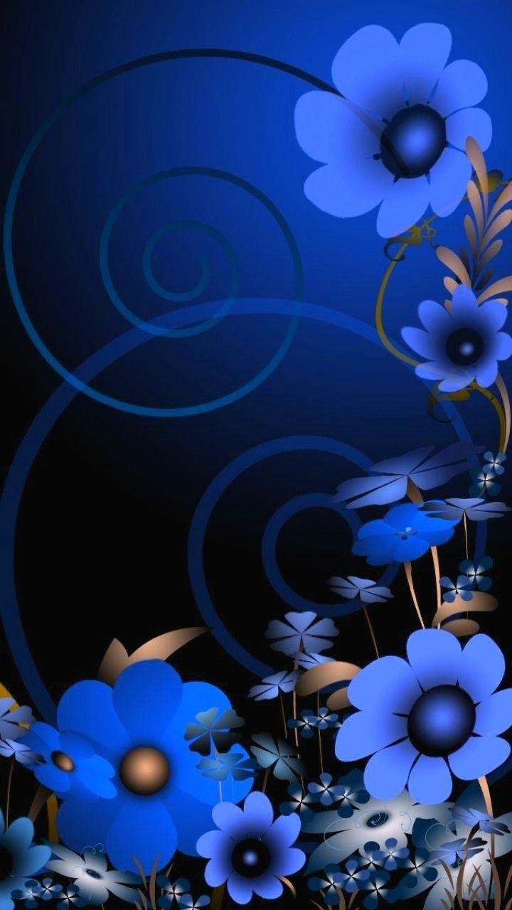 Blue Flower iPhone Wallpapers  Top Free Blue Flower iPhone Backgrounds   WallpaperAccess