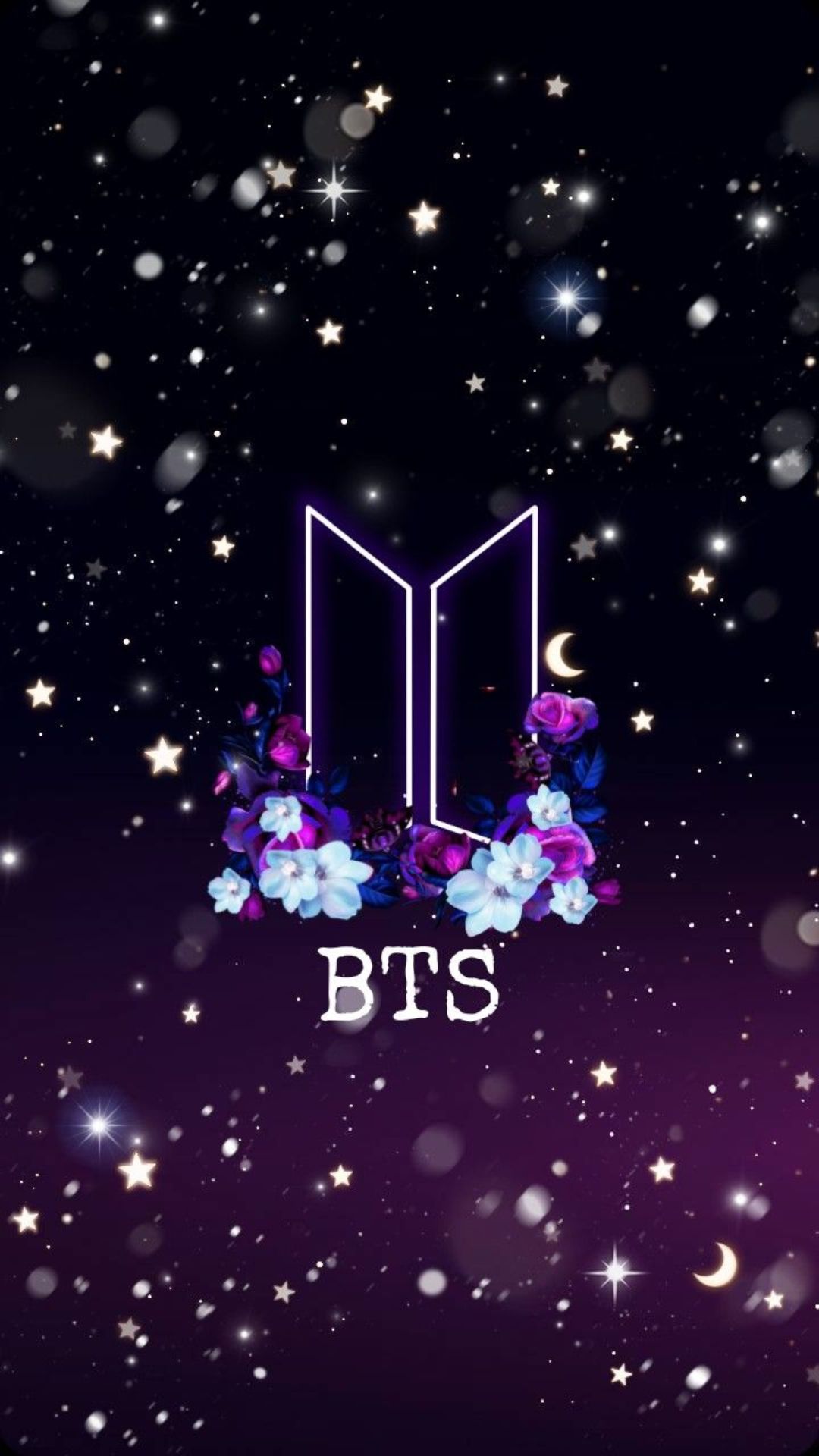 BTS - logo flower Wallpaper Download | MobCup