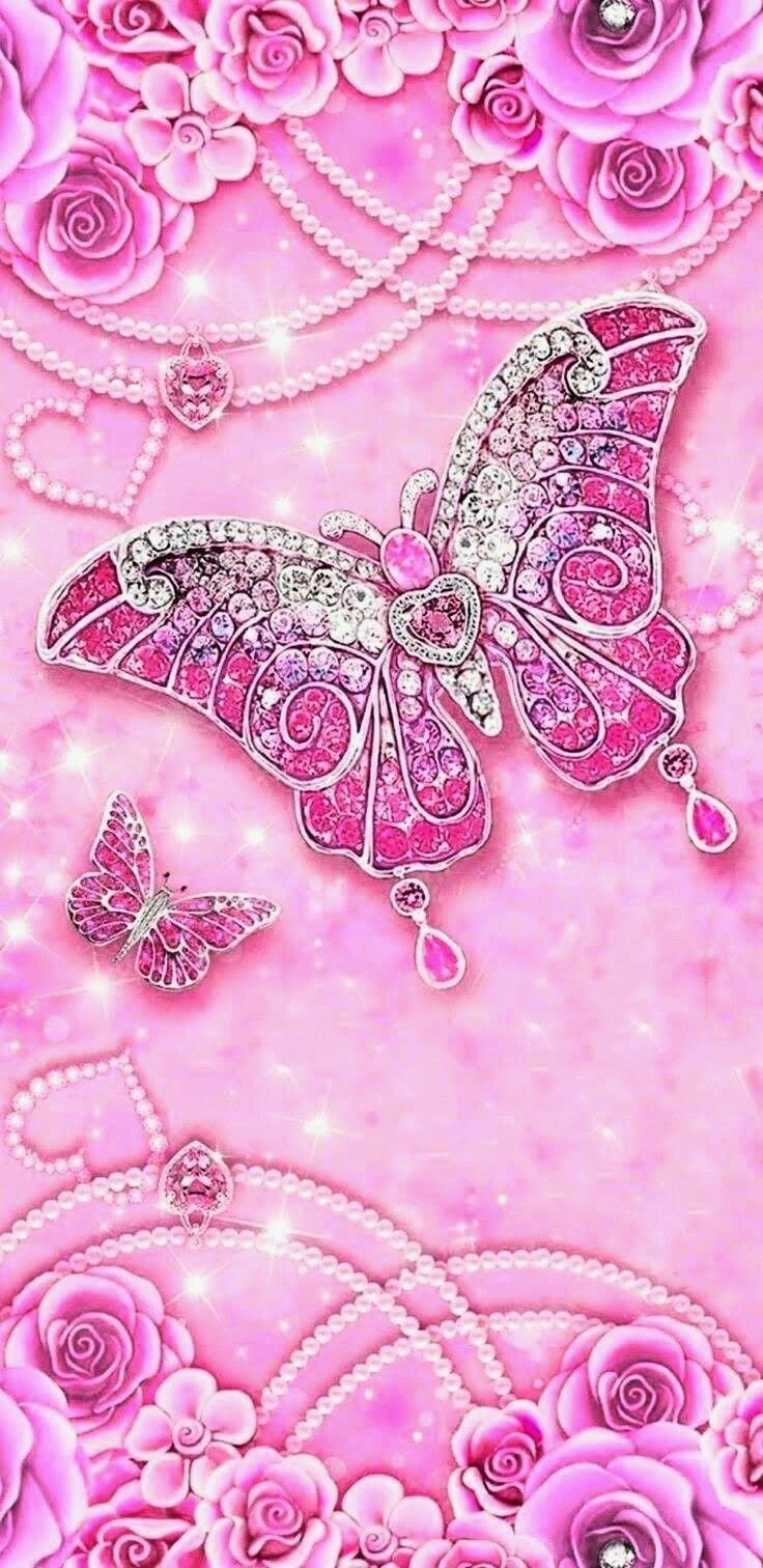 Free Pink Butterfly Wallpaper  Download in JPG  Templatenet