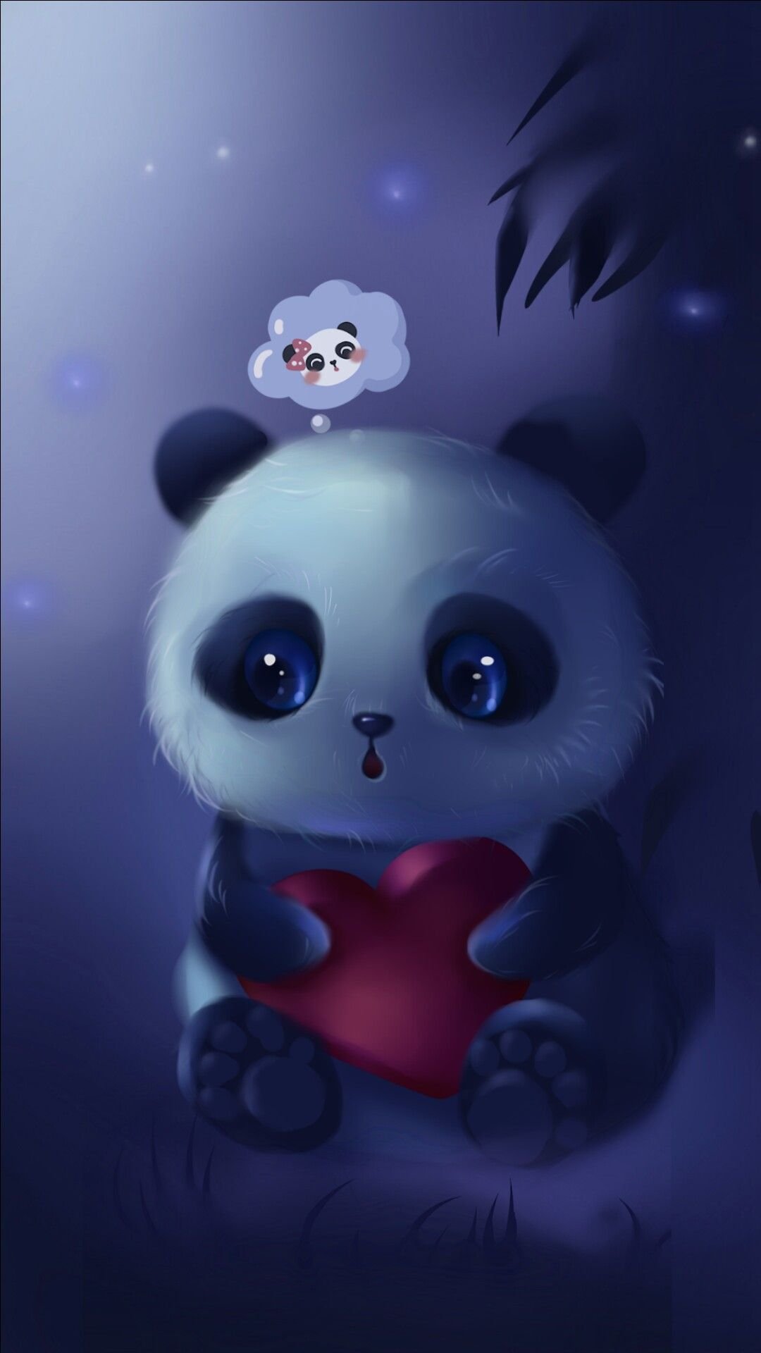kawaii panda space sticker tumblr  Kawaii Cute Anime Panda HD Png  Download  vhv