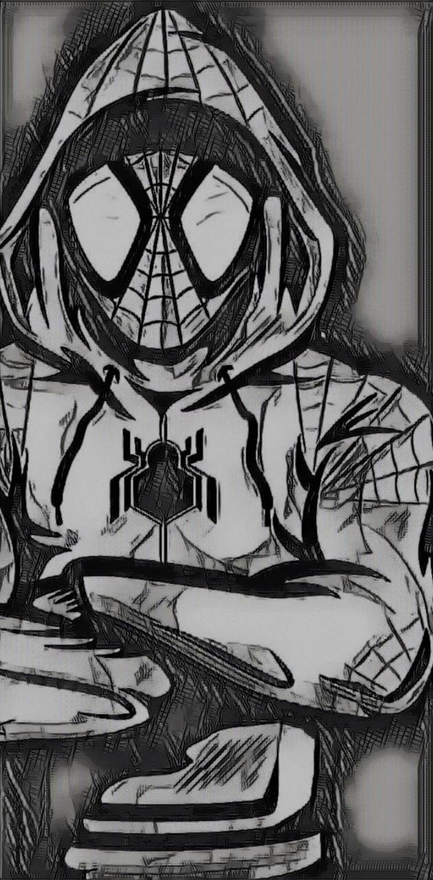 Miles morales pencil art : r/SpidermanPS4