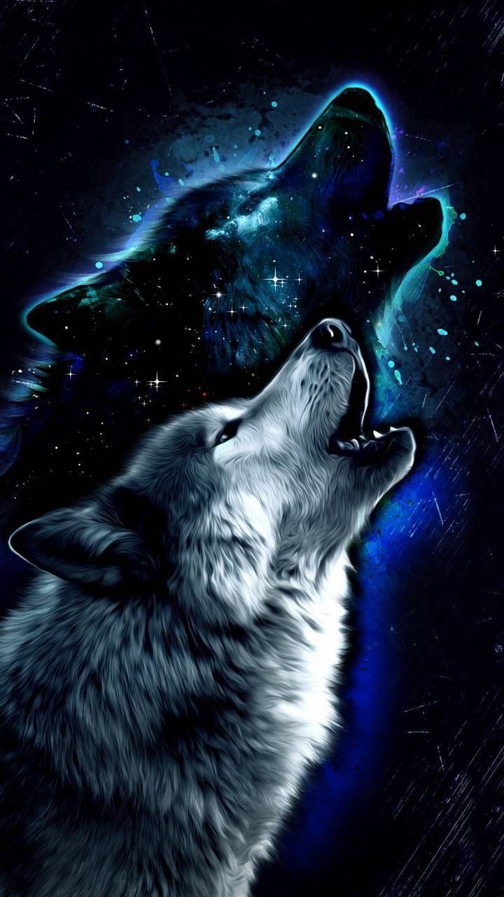 Blue Wolf Galaxy Wallpapers Download 