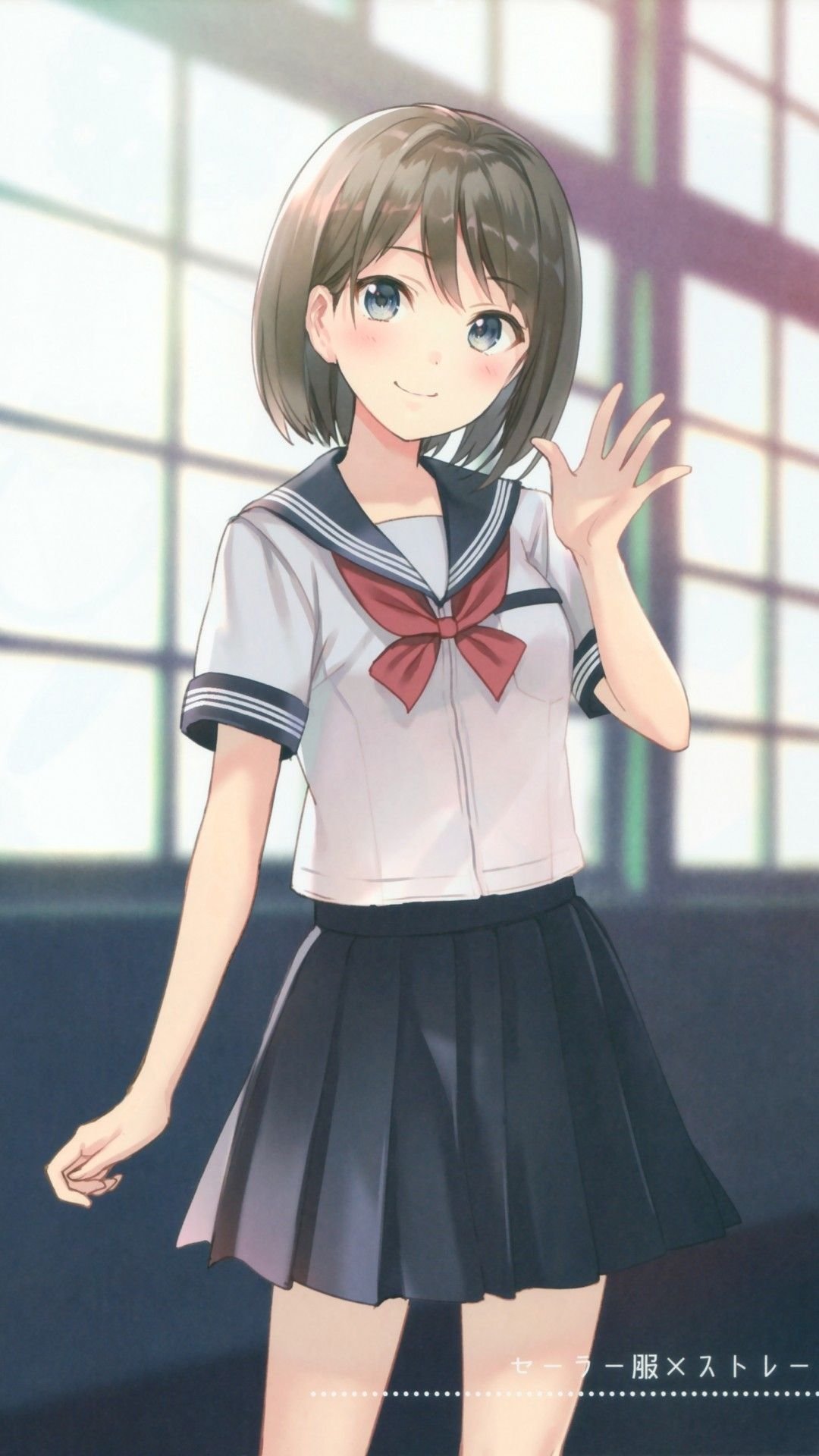 Anime School Girl Wallpaper Download | MobCup