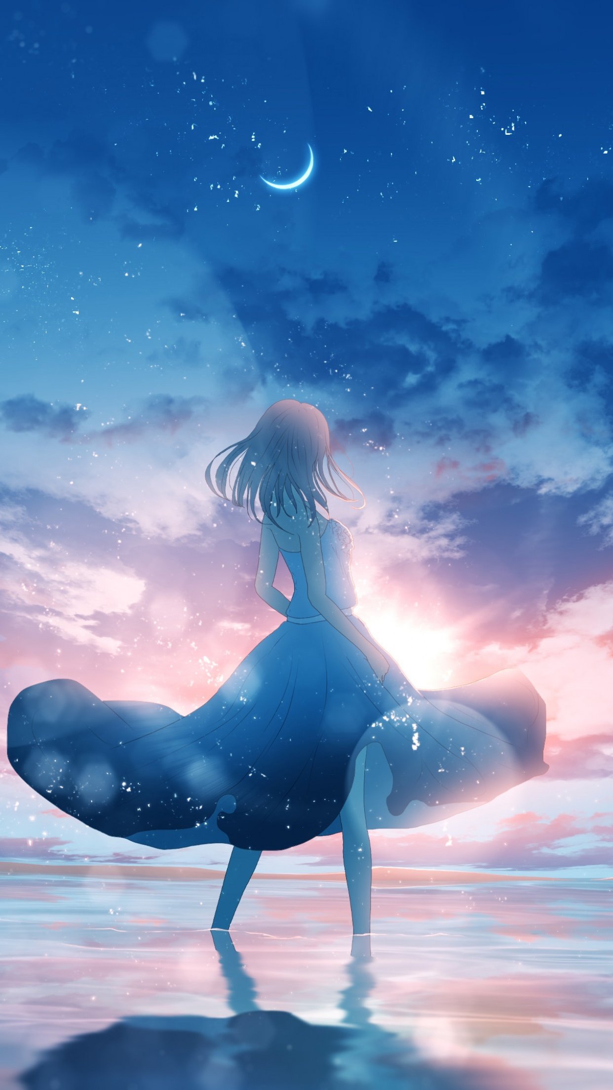 Anime girl standing alone Wallpapers Download | MobCup