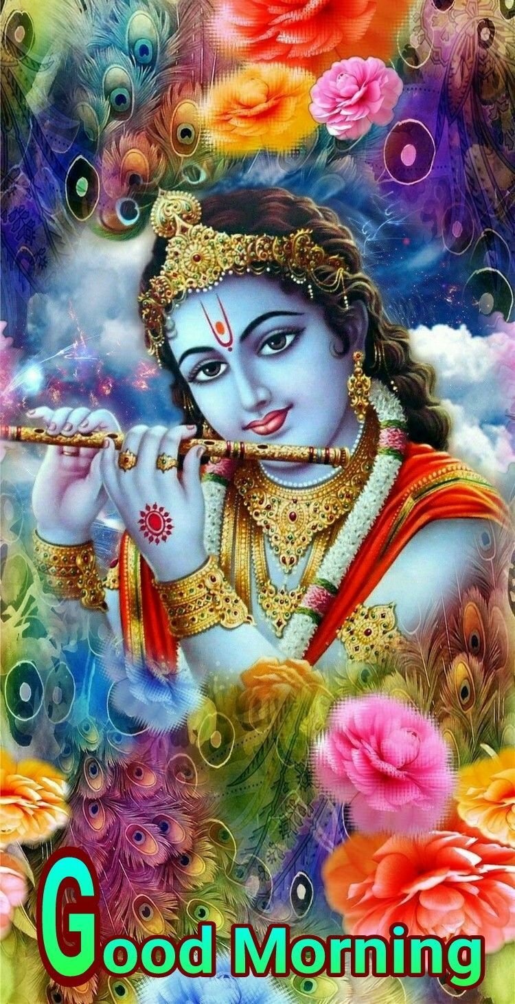 Shri Krishna - Good Morning Wallpaper Download | MobCup