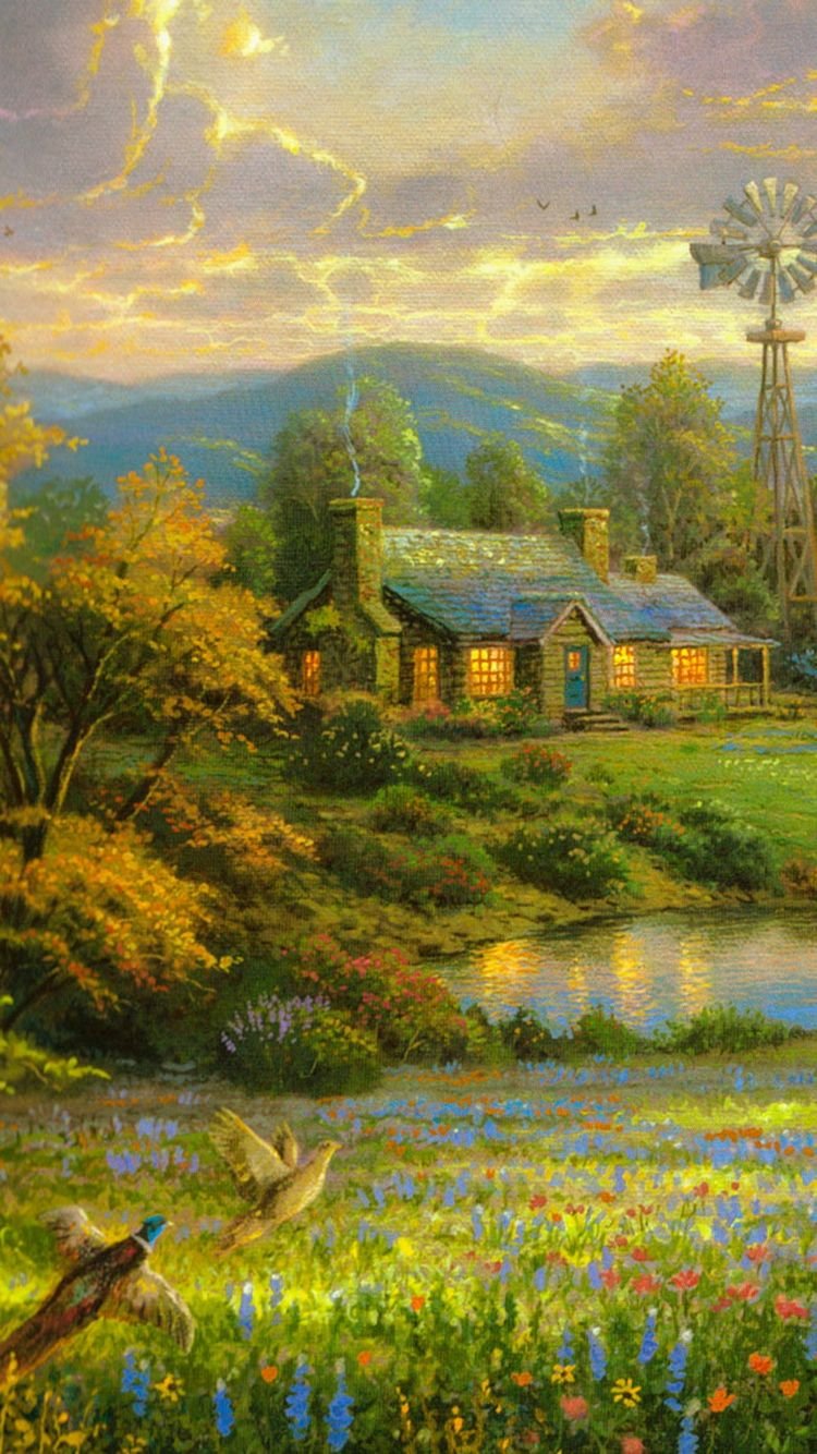 Thomas kinkade country living Wallpapers Download | MobCup