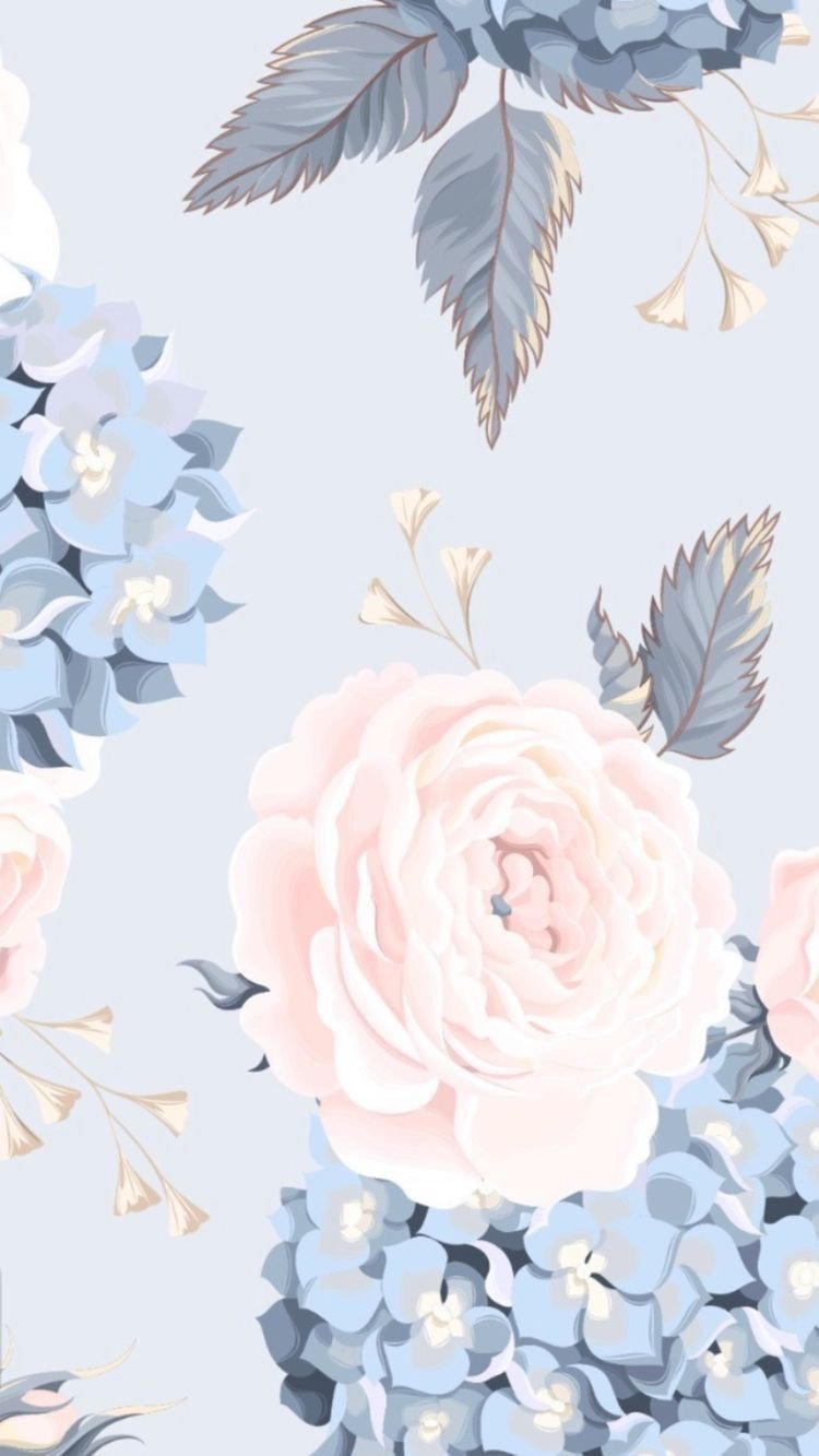 Pastel Minimalist Floral Wallpapers  Wallpaper Cave