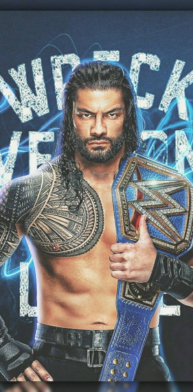 Roman reigns with campionship belt Wallpapers Download | MobCup