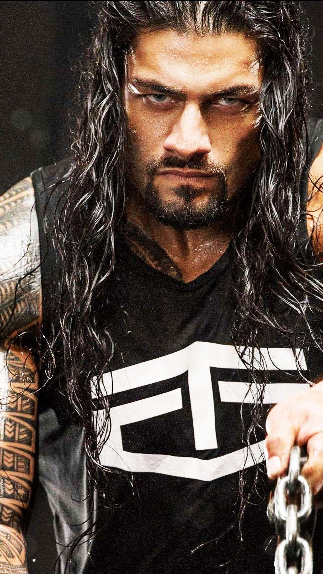 Roman Reigns With Championship Belt Wallpaper Download | MobCup