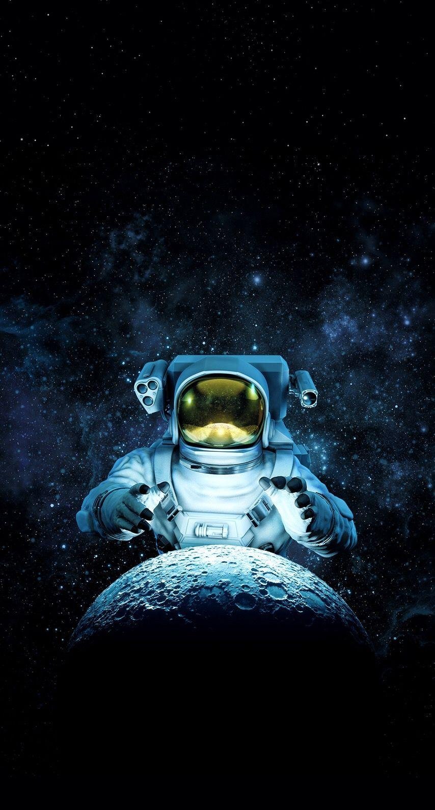Amoled Astronaut Wallpaper  Download to your mobile from PHONEKY