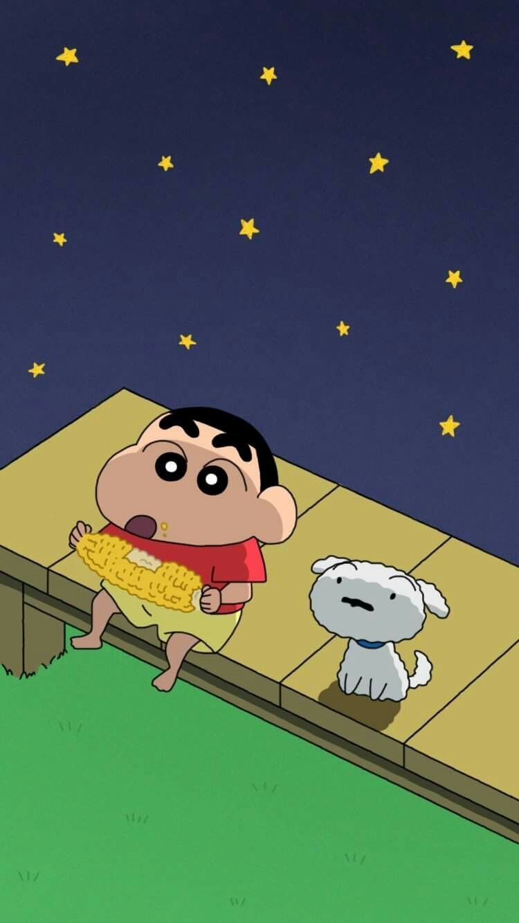 Animated shinchan and shiro Wallpapers Download | MobCup