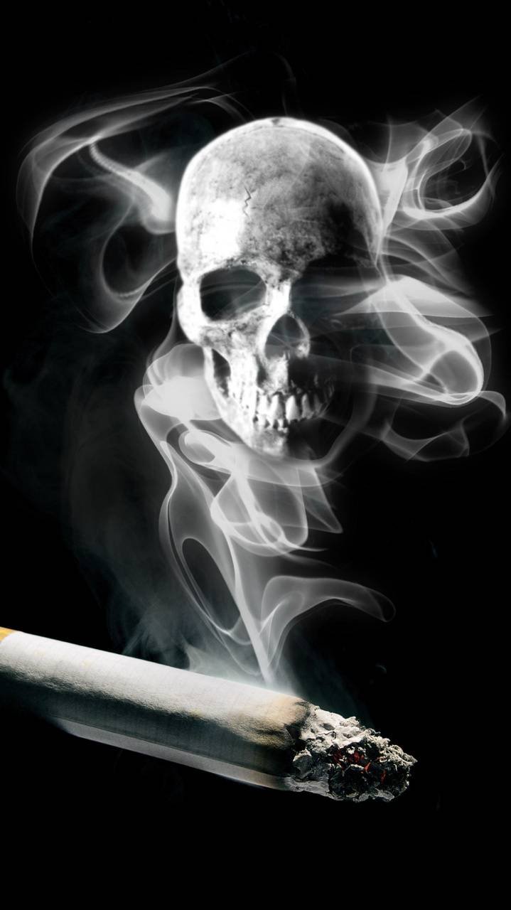 Smoking skeleton by GUSTLER