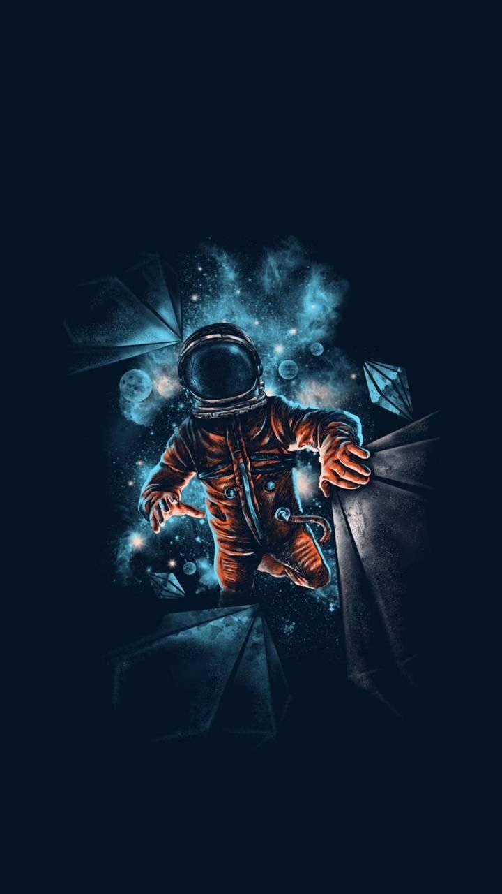 Download Astronaut Aesthetic In Black Space Wallpaper  Wallpaperscom