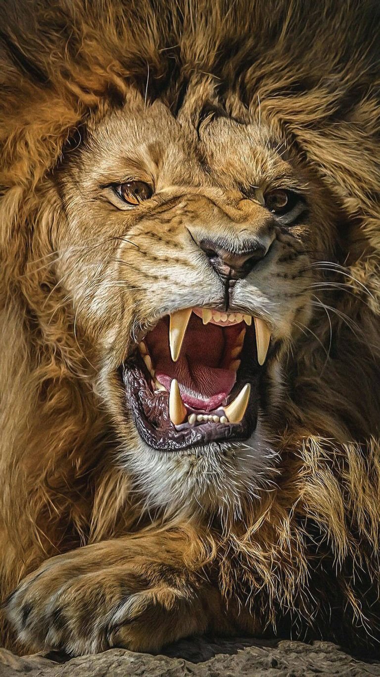 roaring lion wallpaper hd