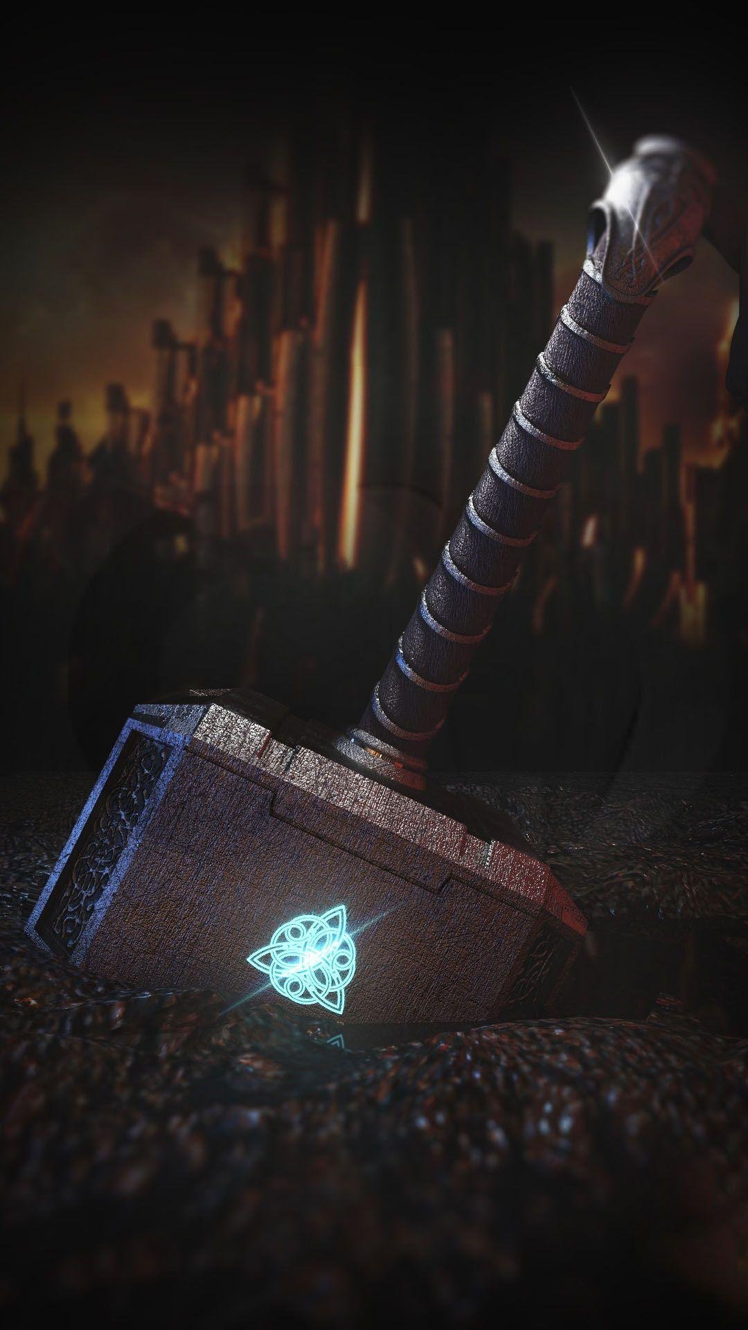 Thor Mjolnir IPhone Wallpaper  IPhone Wallpapers  iPhone Wallpapers