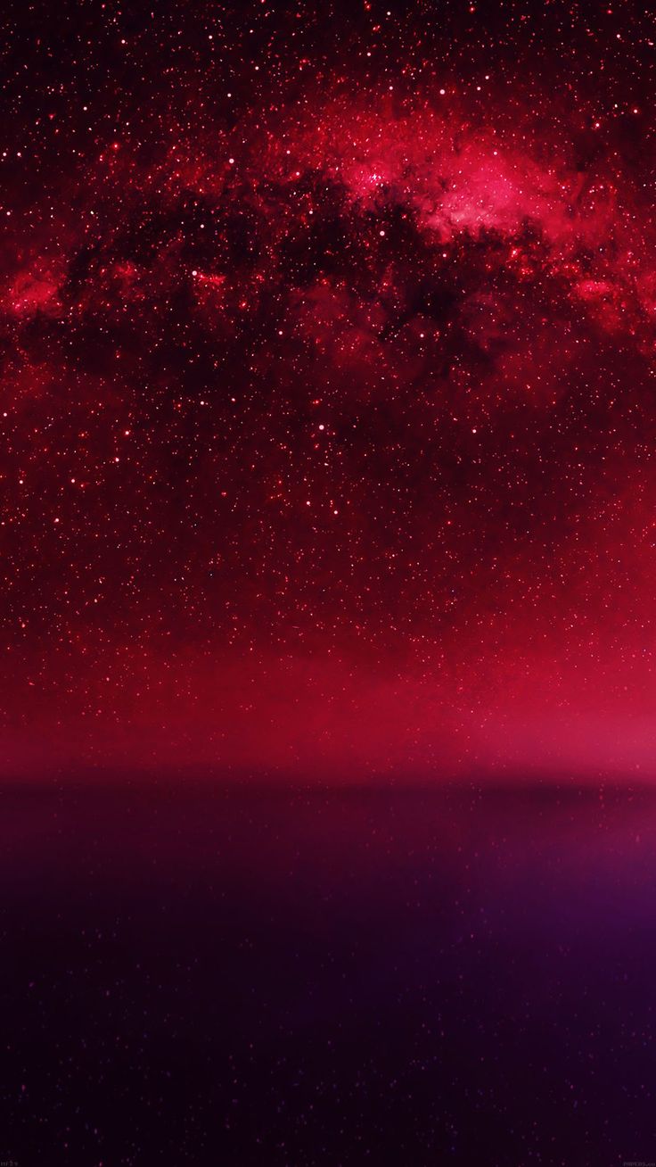 Cosmos Red Night Stars Wallpaper Download | MobCup