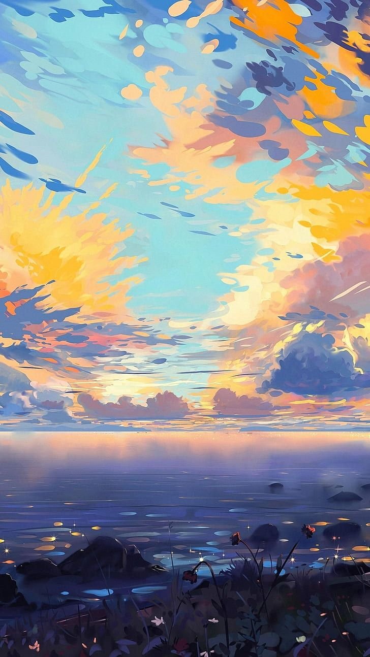 Sunrise Anime Scenery 4K wallpaper download