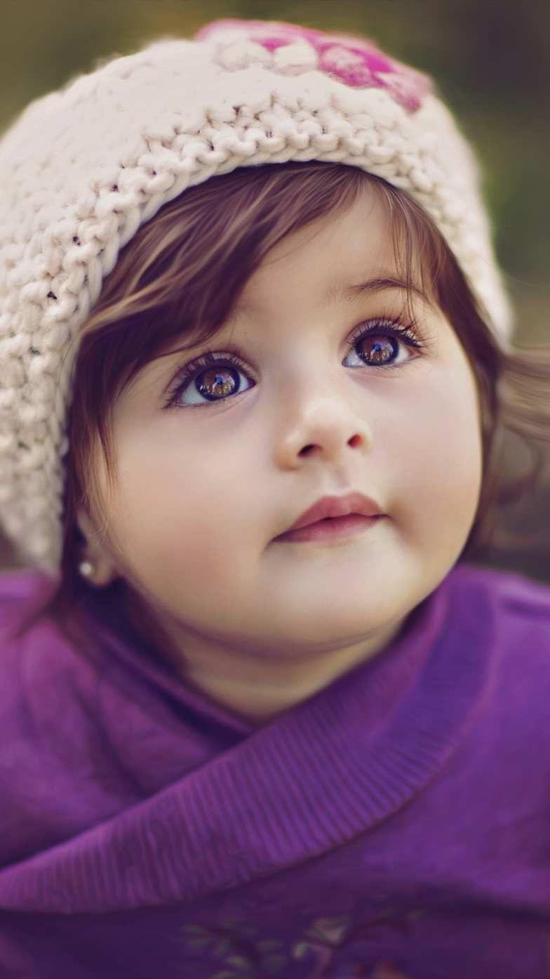 Cute Babygirl - Purple Eyes Wallpaper Download | MobCup