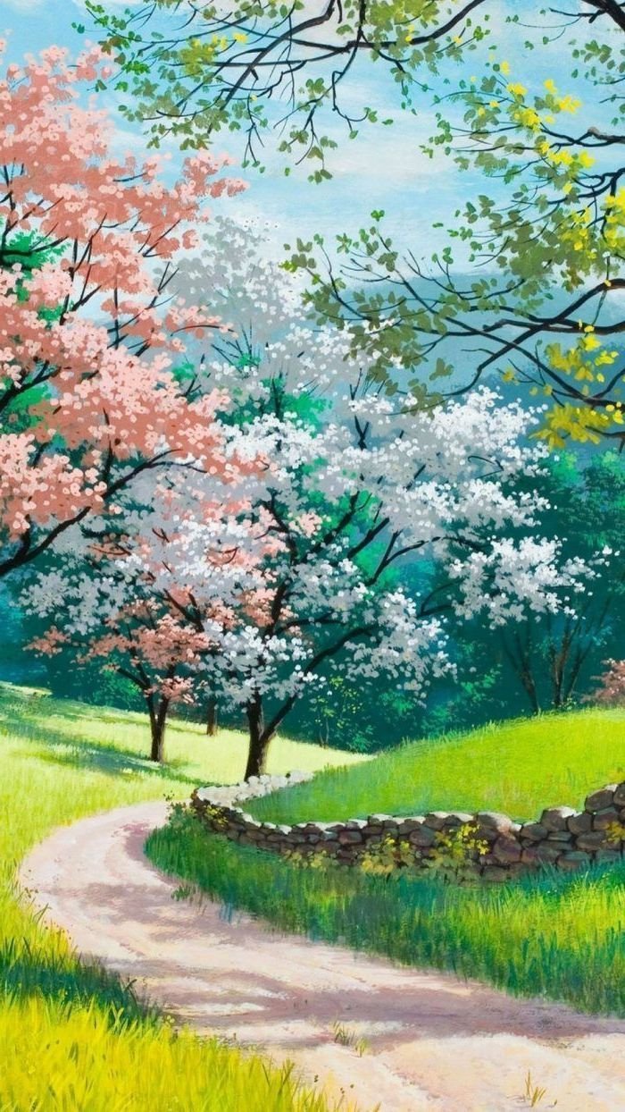 Nature spring anime Wallpapers Download | MobCup