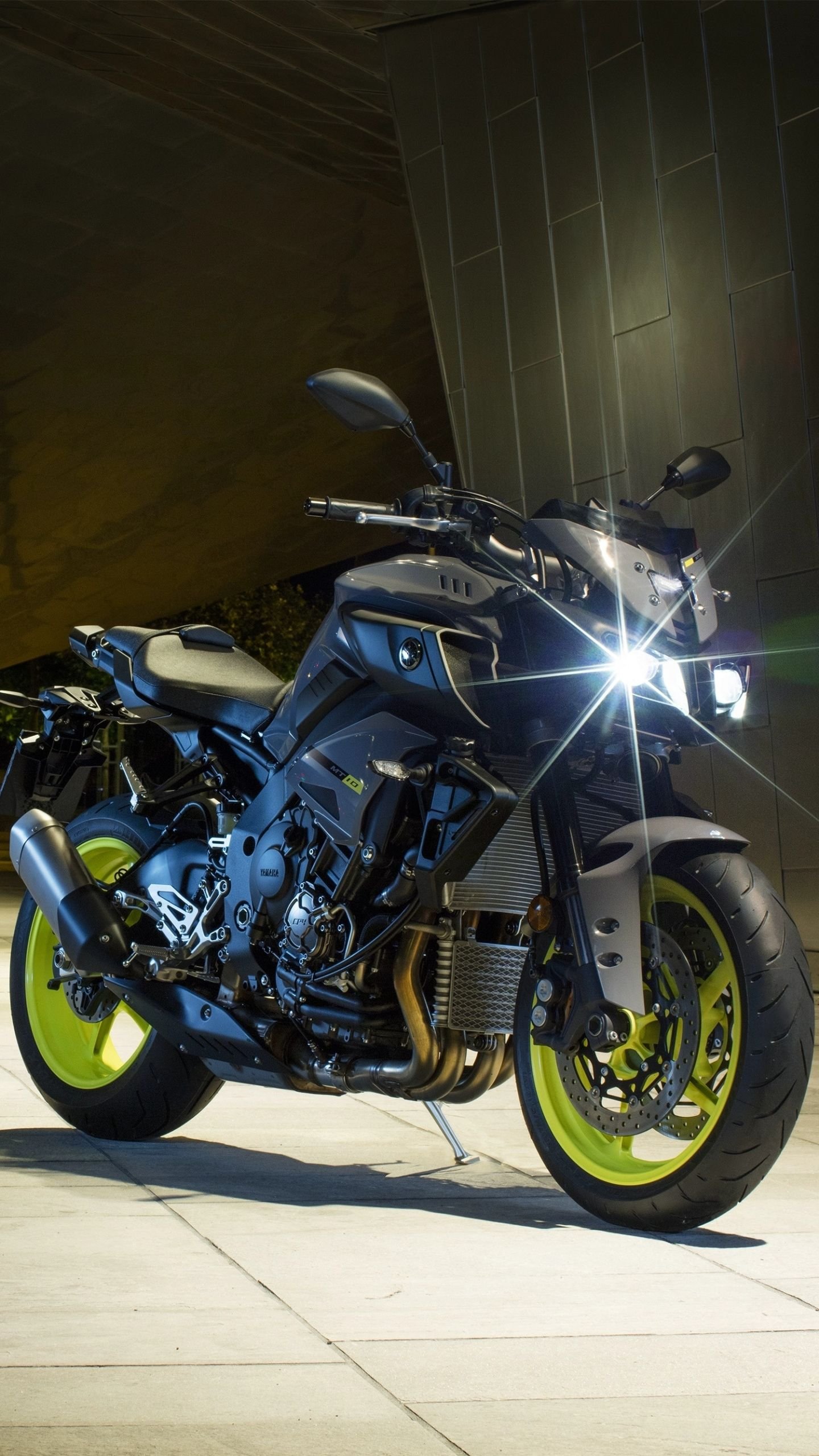 Mobile wallpaper Night Yamaha Motorcycle Vehicle Vehicles Yamaha Mt 10  1139375 download the picture for free