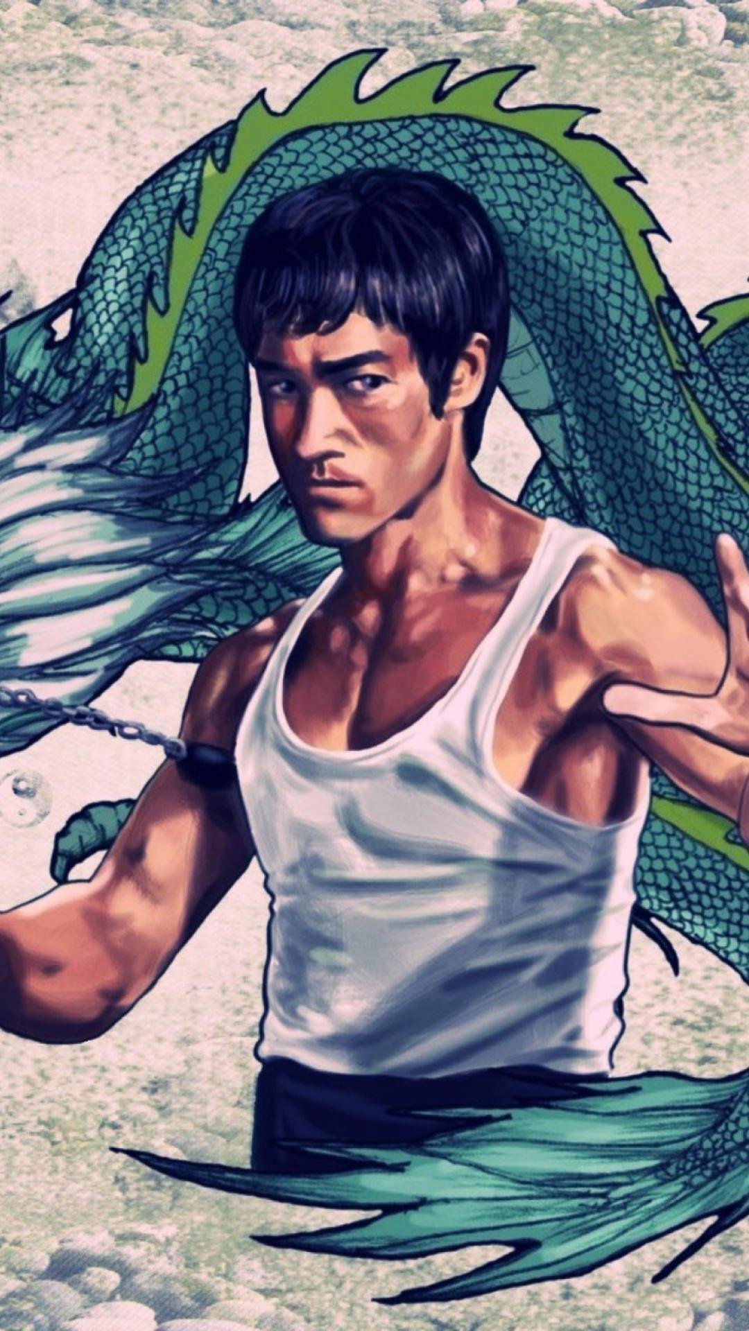 Bruce Lee Artwork Wallpaper Download | MobCup