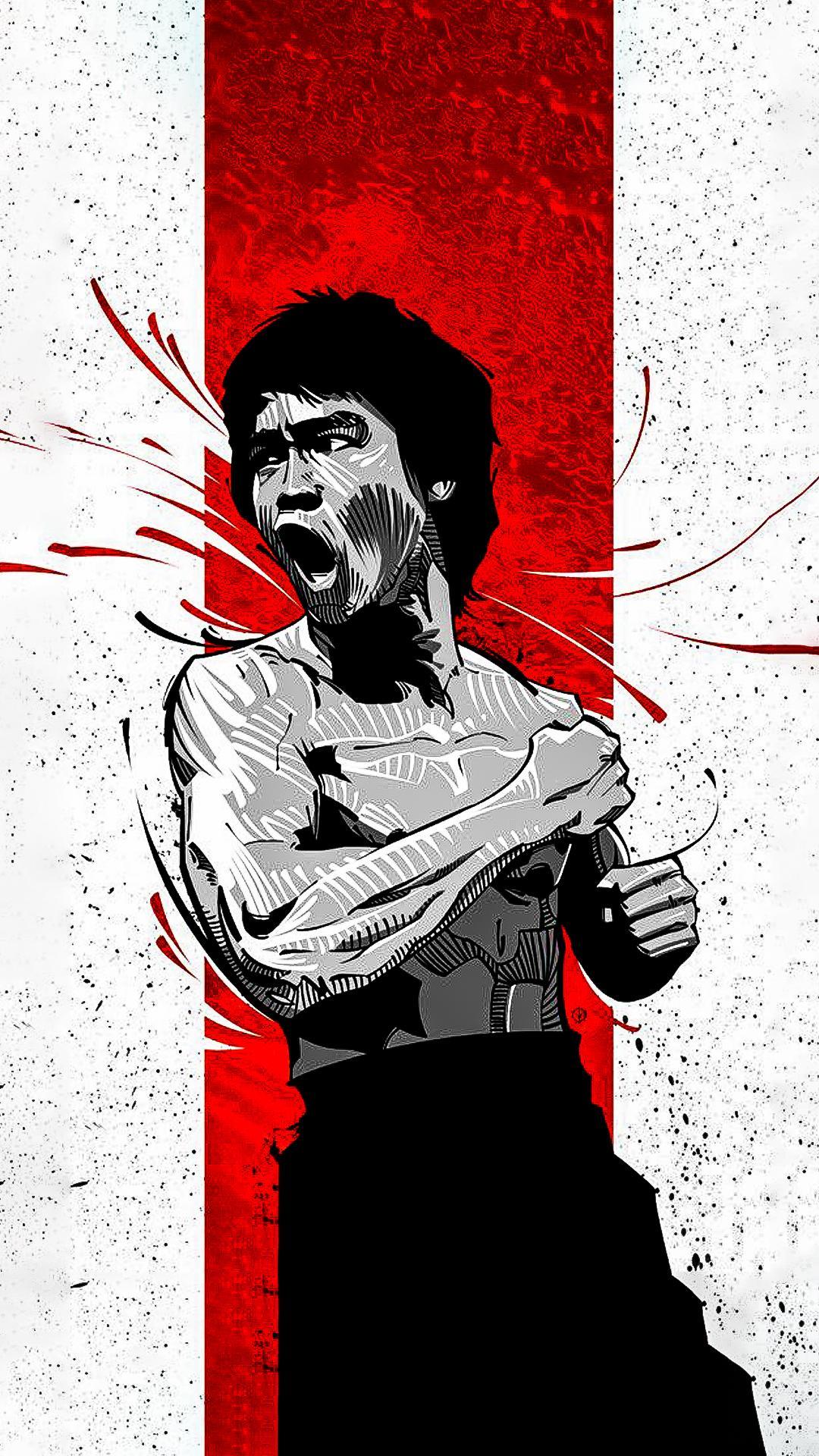 Bruce Lee vector art