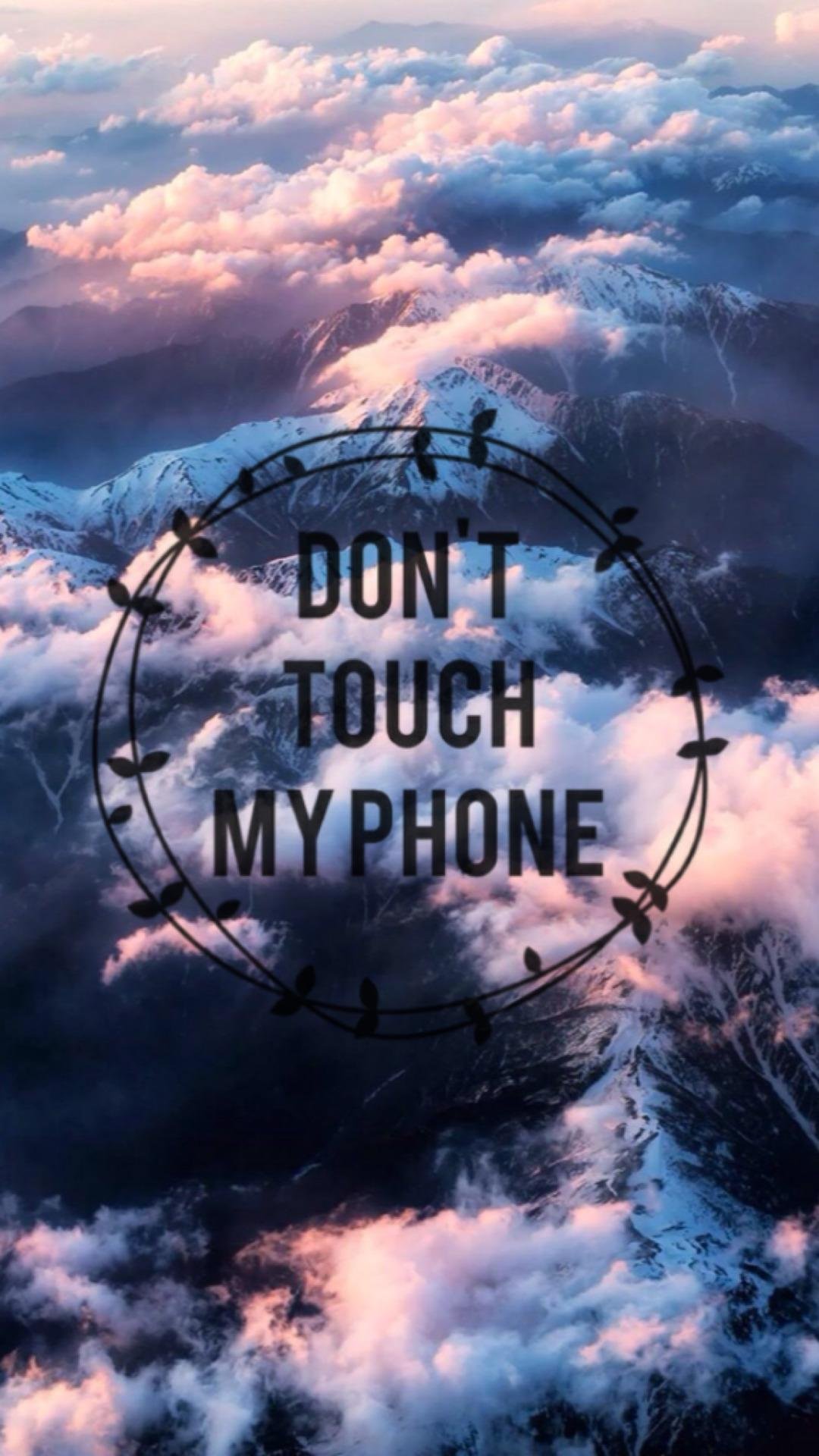 Aesthetic Wallpaper Dont Touch My Phone HD Png Download  vhv